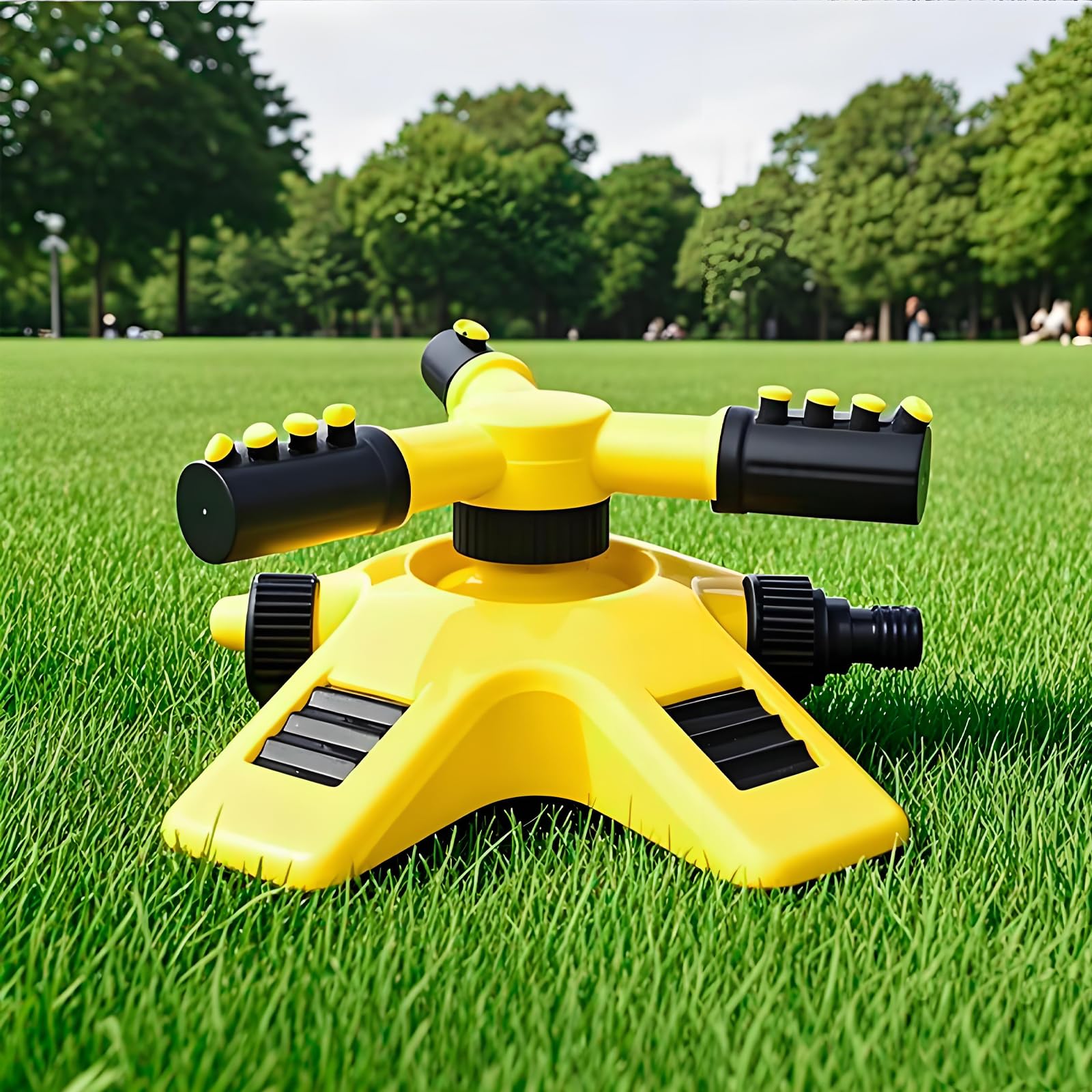 Aspersor de césped con rotación ajustable de 360 grados, versátil sistema de riego de patio con rango de pulverización personalizable para un cuidado eficiente de las plantas de jardín