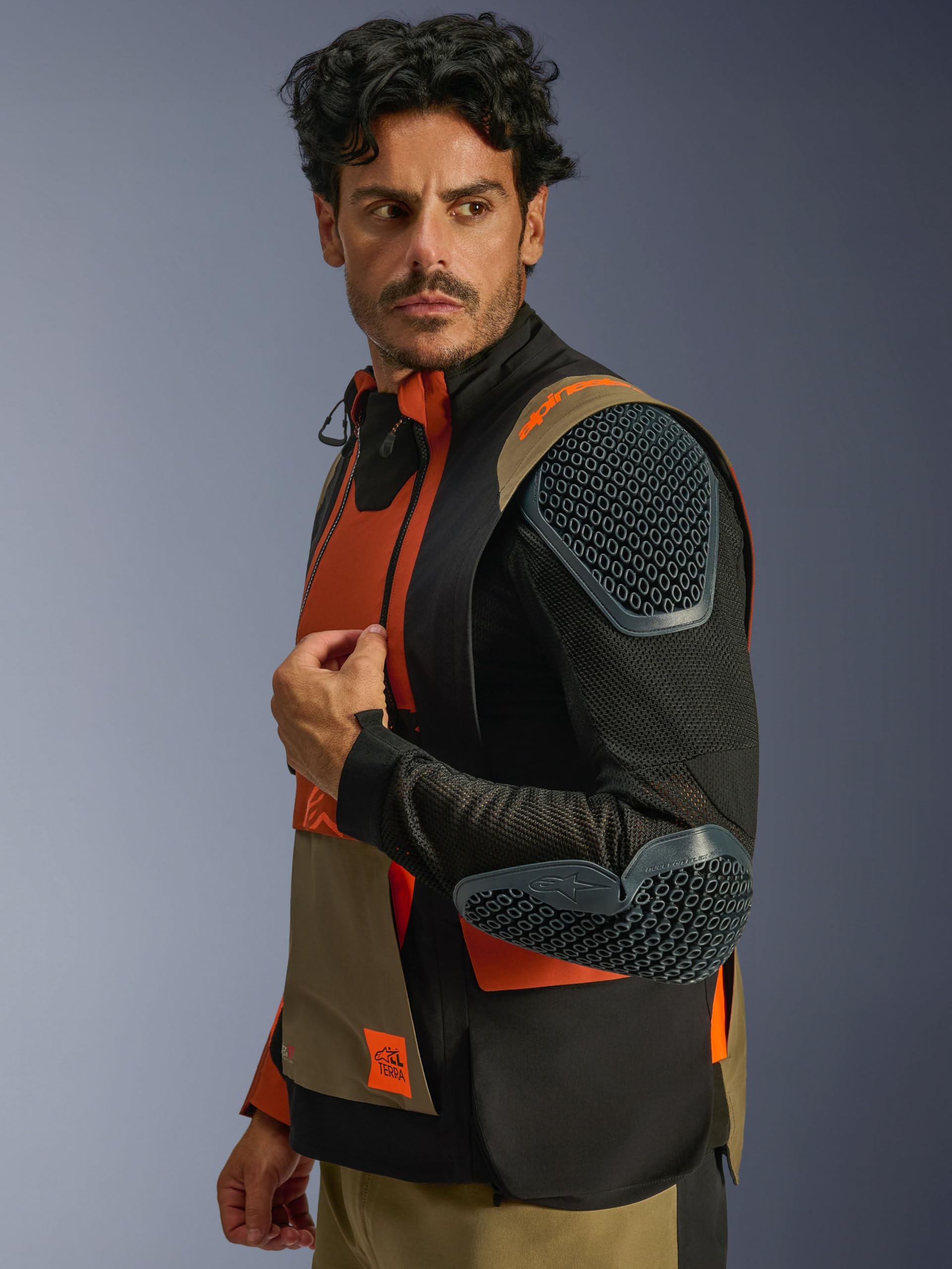 Alpinestars Harok Pro Drystar XF wodoodporna kurtka tekstylna motocyklowa, czarny/pomarańczowy, 2XL