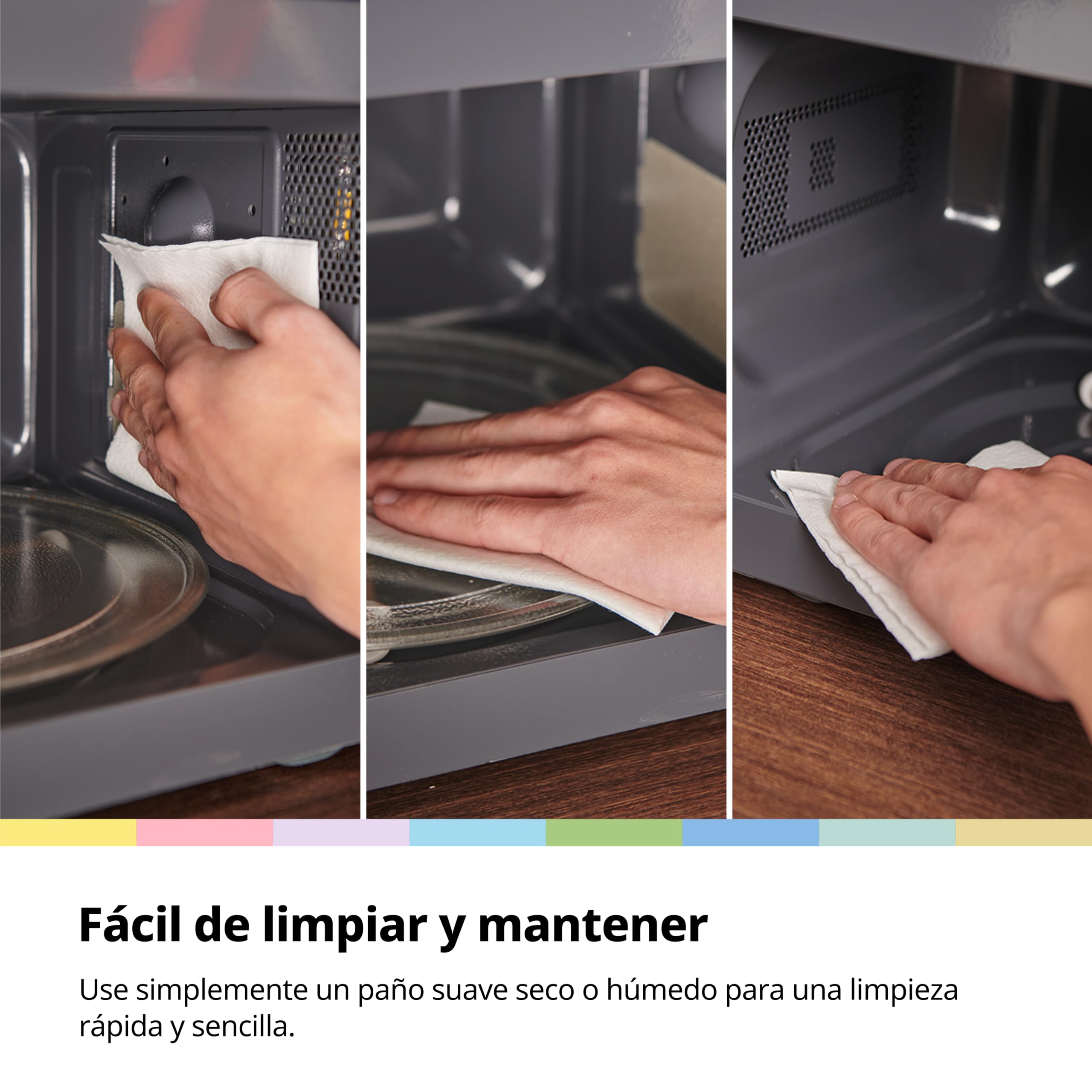 COMFEE' Microondas con Grill 20L 700W Grill 1000W | 5 niveles de potencia, temporizador 1-35 min, descongelación rápida, diseño compacto, color negro, modelo CMO-MG202NC(BK)