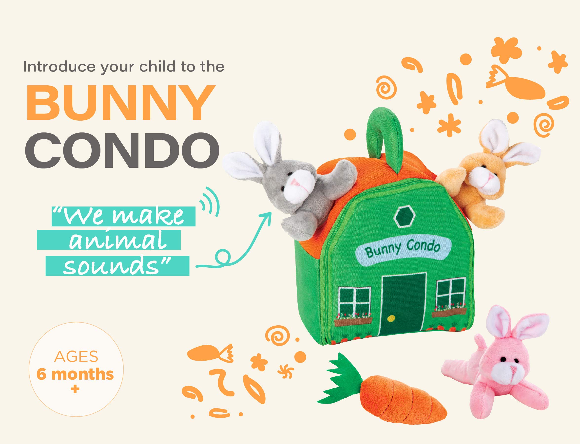 Snapklik.com : Etna 5-Piece Bunny Condo Play Set