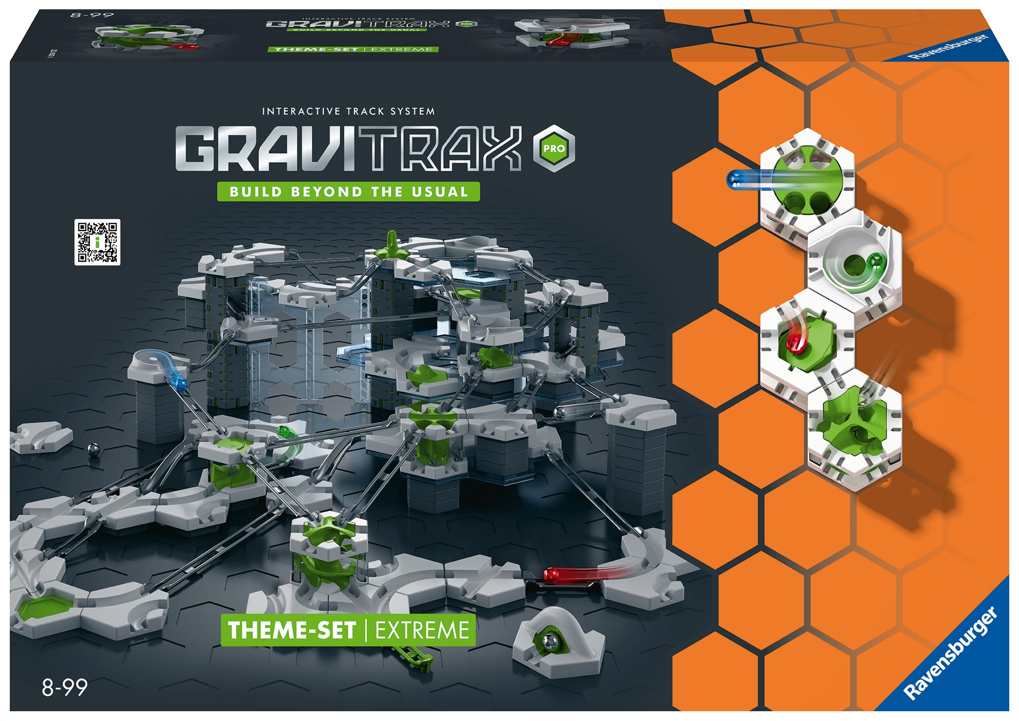 Ravensburger - GraviTrax Pro Extreme, Starter Set, Circuito de Canicas para para Niños 8+ Años, Juego Innovador y Educativo Stem, Compatible con Todos los GraviTrax
