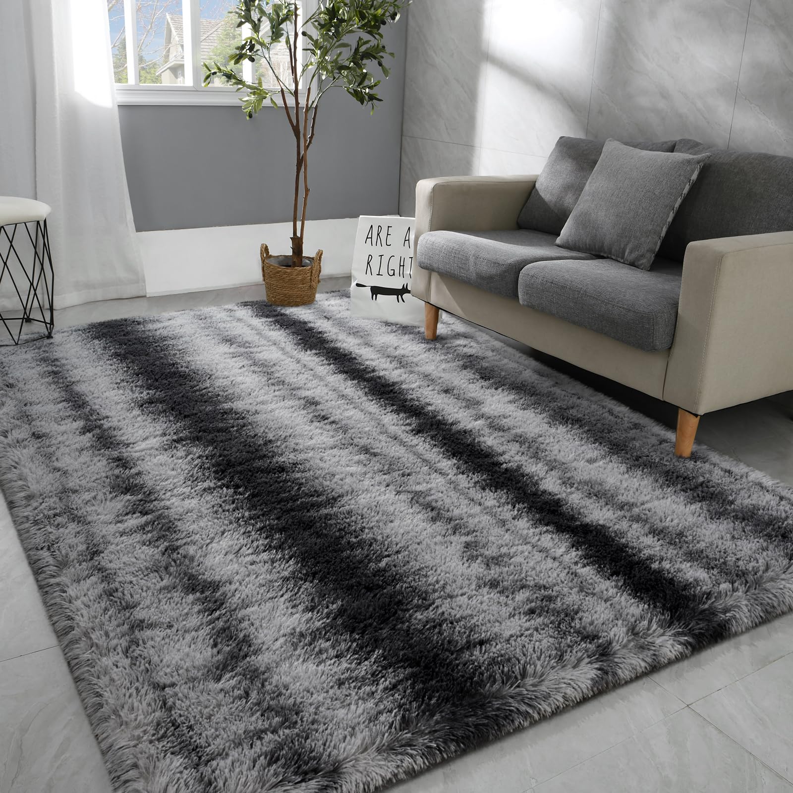 Grand tapis moderne haut de gamme pour une décoration chic