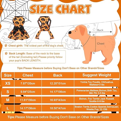 Miniatura 10 de Vestido de cumpleaños para perros pequeños y medianos, vestidos de malla coloridos con estampado de lunares, ropa para perras, tutú de verano, ropa