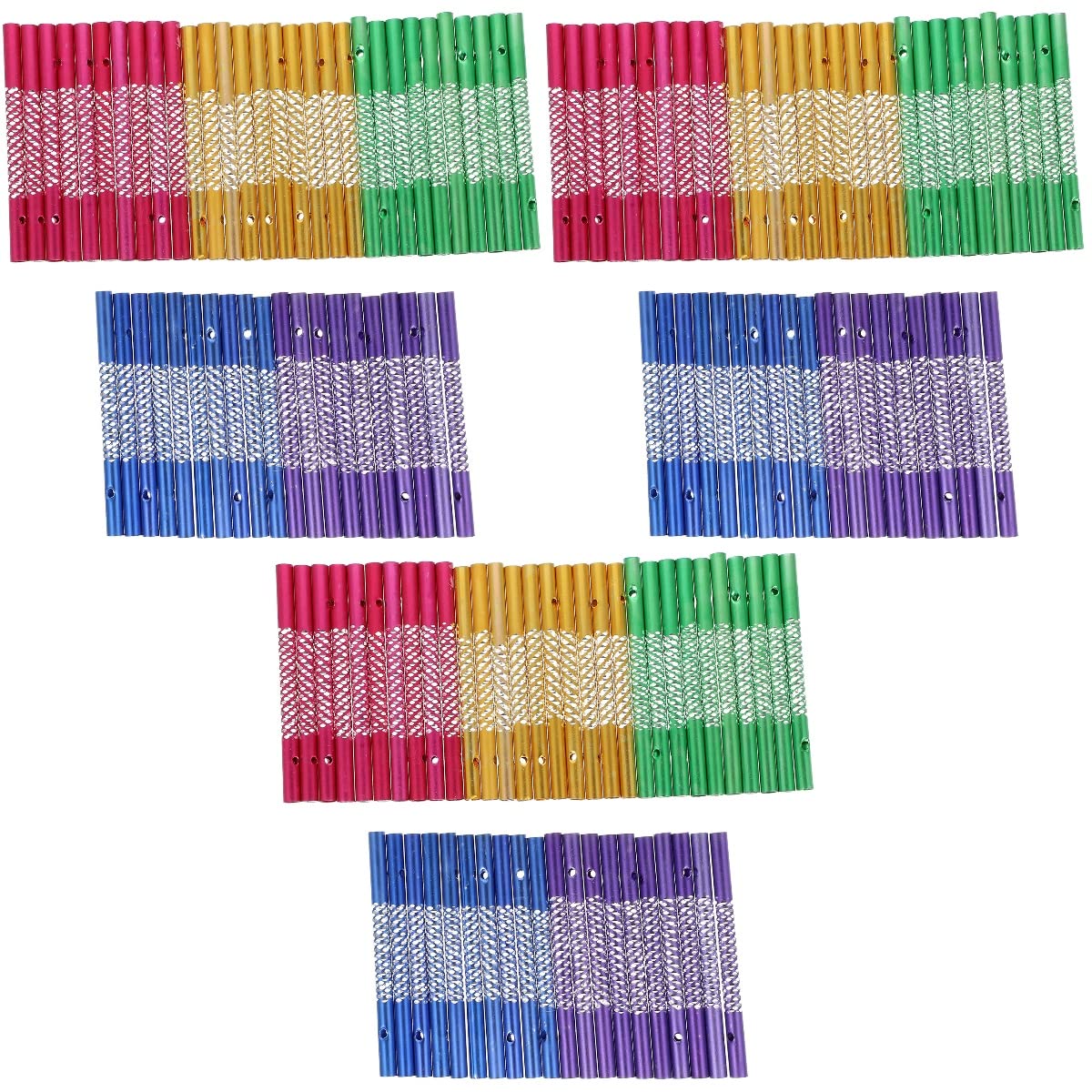 Angoily Tubos De Chime De Viento De Aluminio para Manualidades 150 Piezas para Decoración Y Proyectos DIY Kit De Tubos Sonoros para Colgar Ideal para Arte Y Decoración De Espacios Pequeños