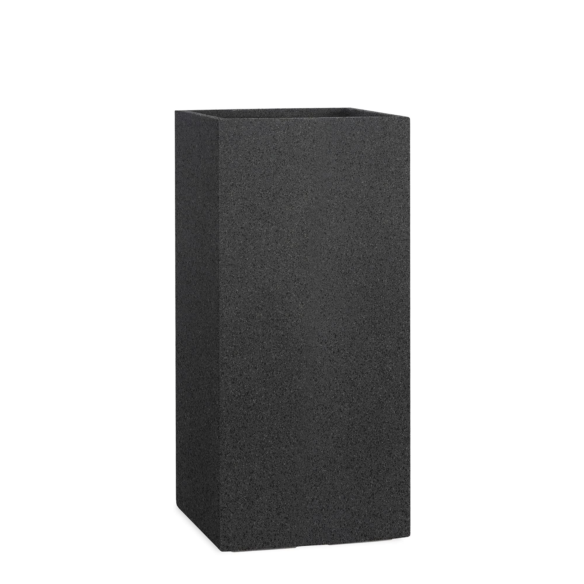 Pflanzwerk® Doniczka Tower Granit antracyt 80 x 40 x 40 cm *odporna na mróz donica na kwiaty * *ochrona przed promieniowaniem UV * * * towar wysokiej jakości *
