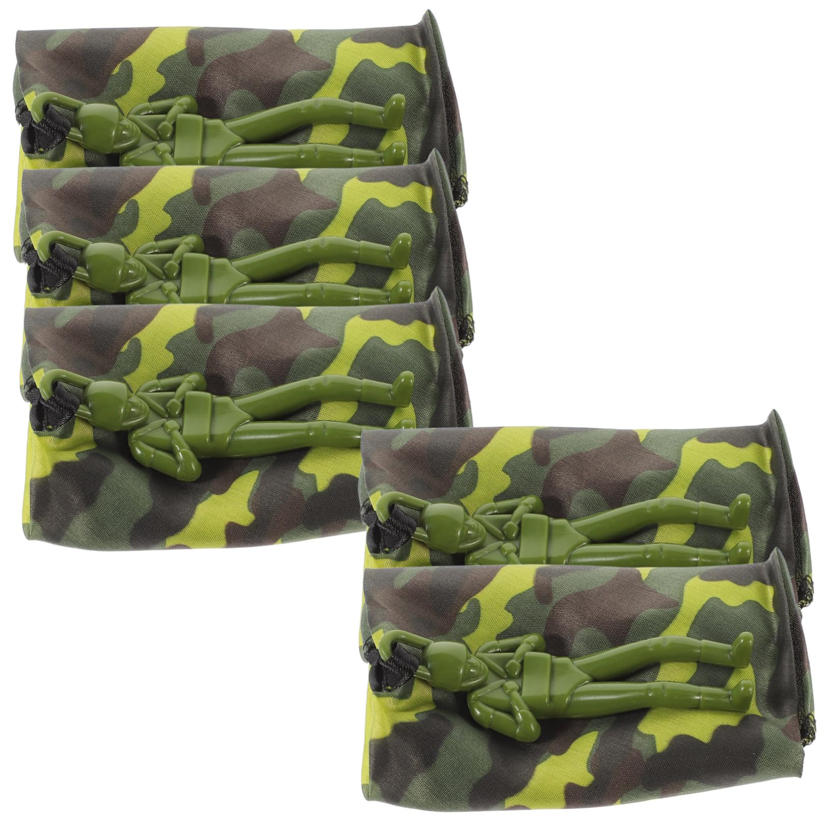 Lot de 8 Parachutes Jouet en Tissu Camouflage pour Garçon et Filles, Jouet Extérieur pour Anniversaire, Atterrissage Lent et Amélioration Créativité