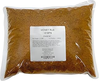 Big Poppa’s Money BBQ Rub – Prize-Winning Meat Seasoning for Any Cut with Sea Salt, Garlic Powder & Cane Sugar – Gluten-Free BBQ Seasoning Blend for Pulled Pork, Ribs, Chicken & More (5 lb Bag)