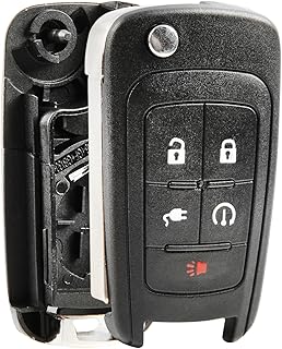 Replacement for 2011-2015 Chevrolet Volt 5-Button Remote Key Fob Shell Case OHT05918179