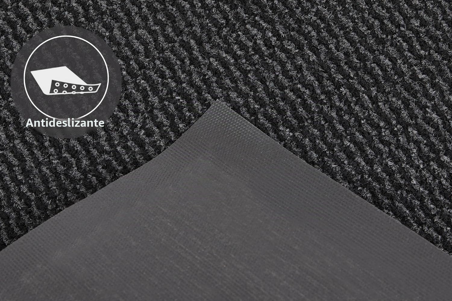 Andiamo Felpudo Easy - Atrapa Suciedad para Entrada de Casa - Uso Flexible en Puertas Interiores o para Zapatos - 120 x 180 cm Antracita