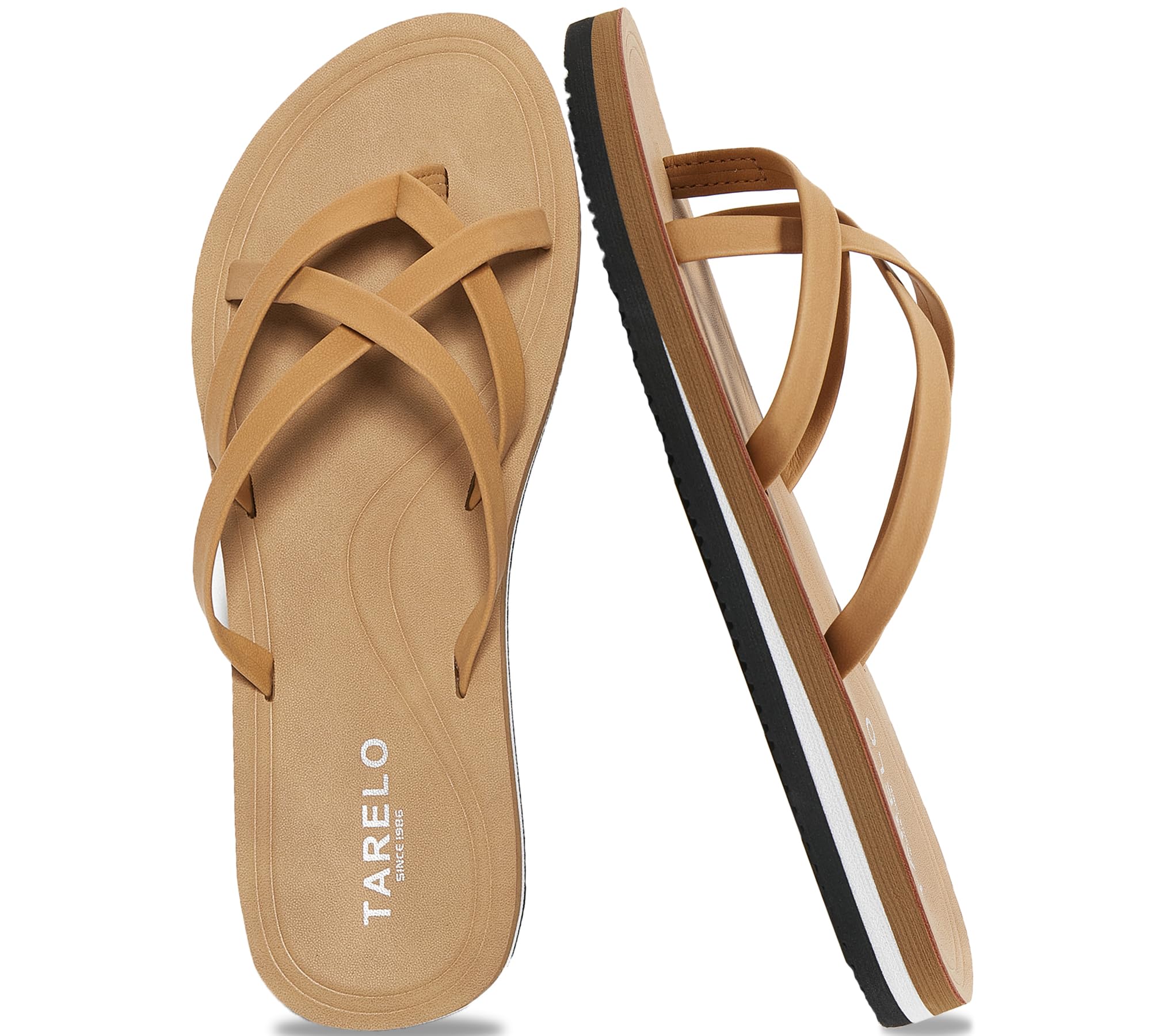 TARELO Flip Flops Damen Sommer Zehentrenner Größe 36-41