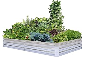 FOYUEE Galvanized Raised Garden Bed Kit