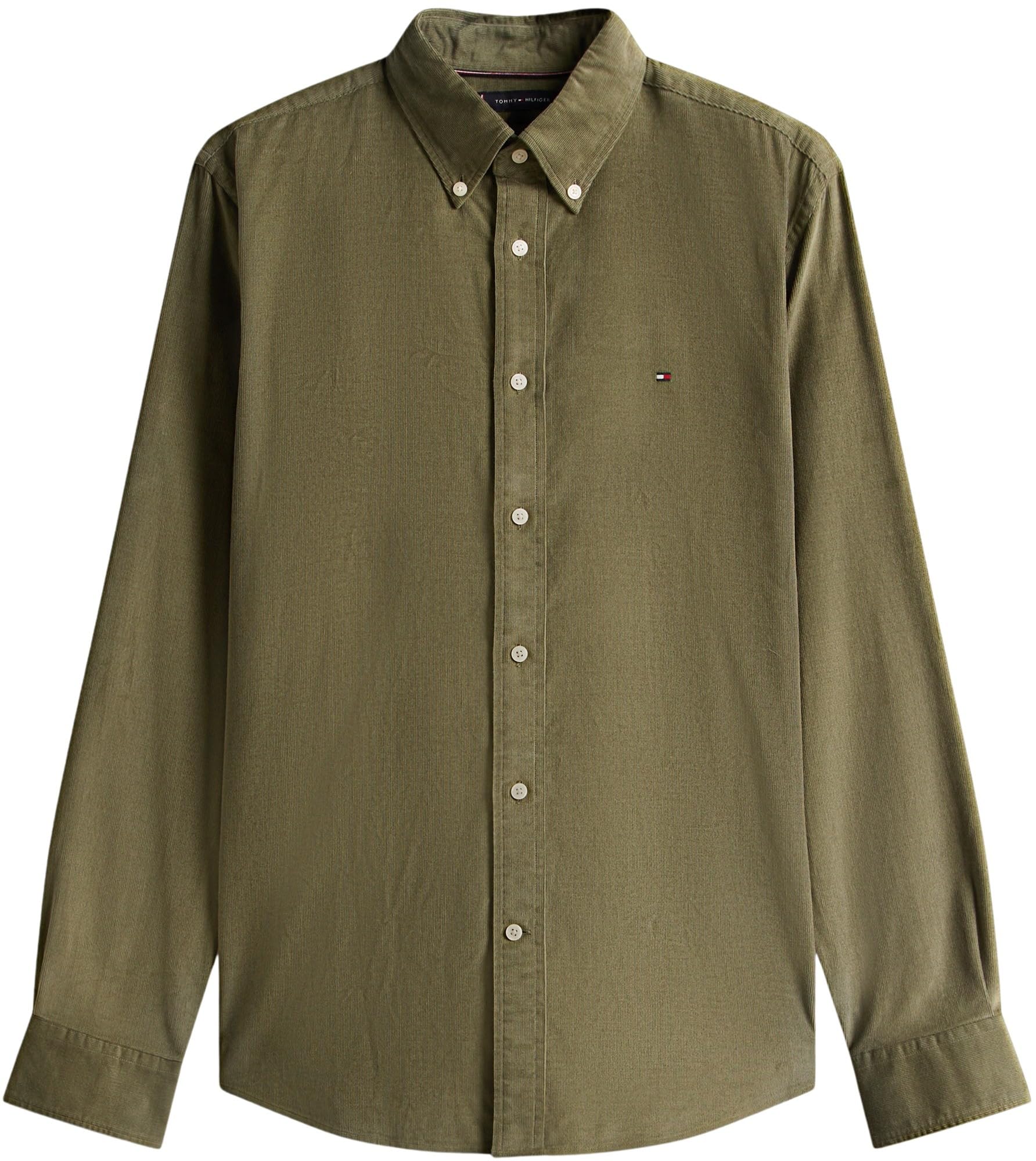 Tommy Hilfiger Herren Hemd Solid Corduroy Regular Fit