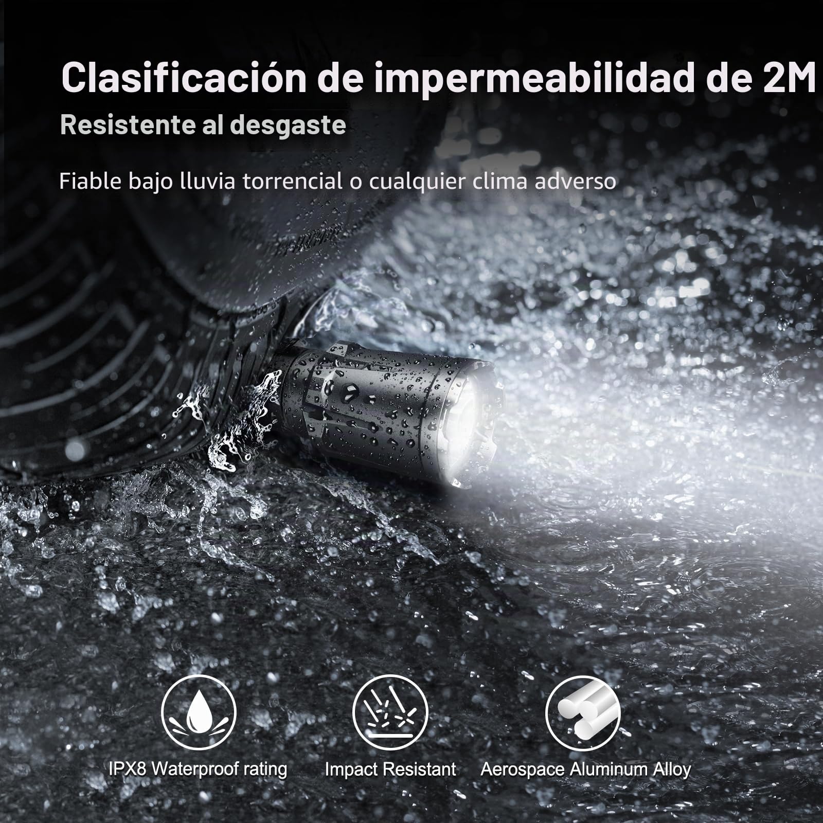 klarus XT11GT Pro 3300 lúmenes recargable LED linterna, linterna táctica superbrillante potente para camping, senderismo y emergencias
