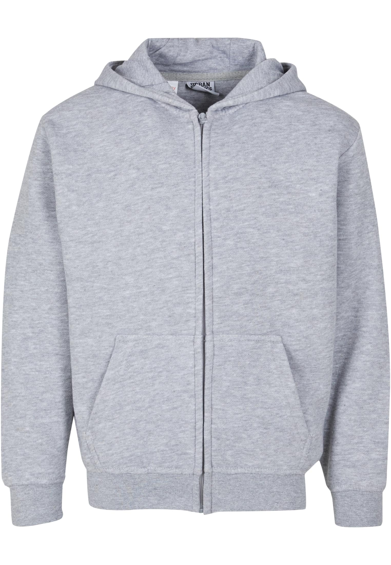 Urban Classics Chłopięca Basic Essential Zip Hoody – kurtka z kapturem o regularnym kroju z zamkiem błyskawicznym i kieszenią typu kangurka – wygodna bluza z kapturem do szkoły, na czas wolny i do