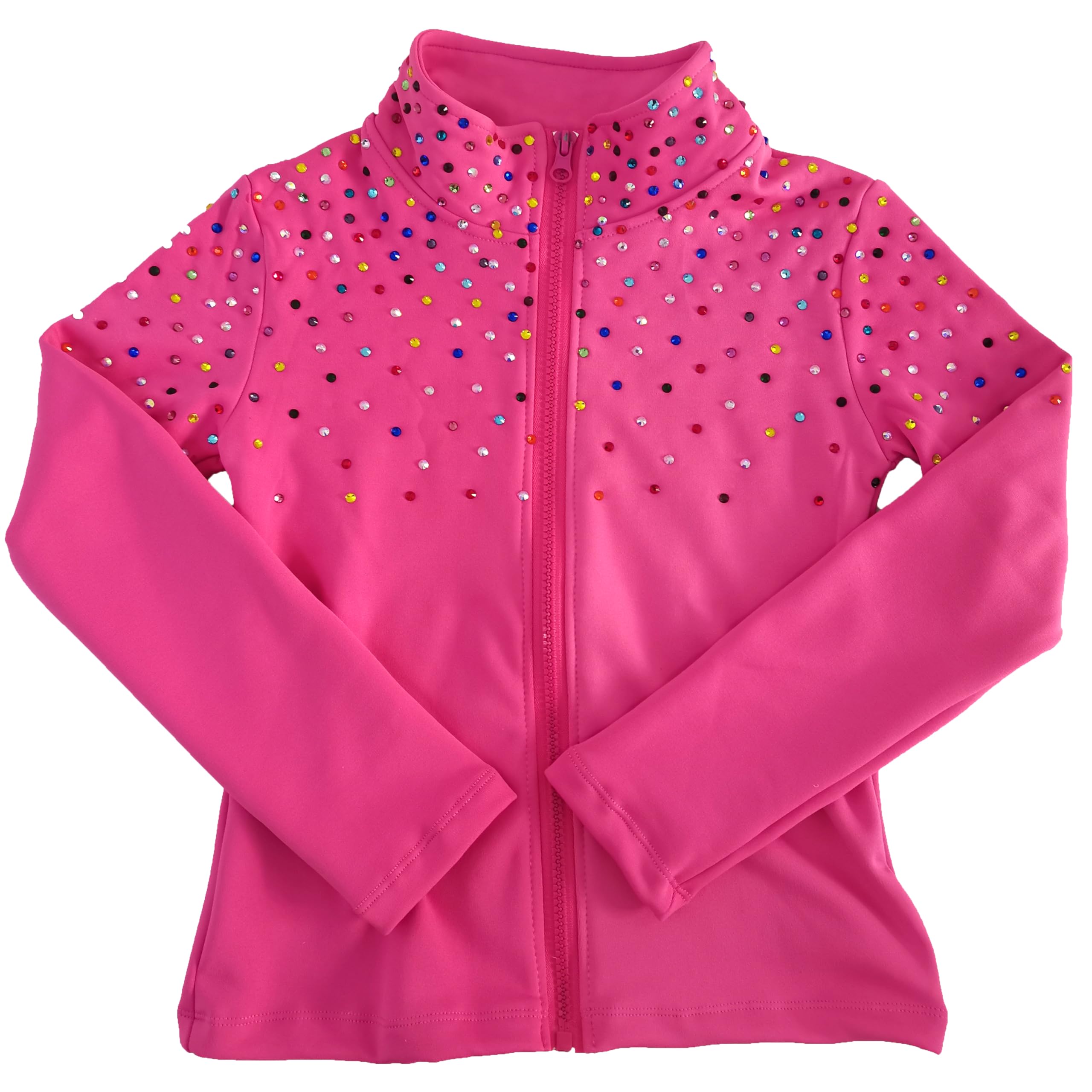 LIUHUO Eiskunstlauf-Trainingsjacke, zweifarbig, Wettkampf-Performance, Mädchen
