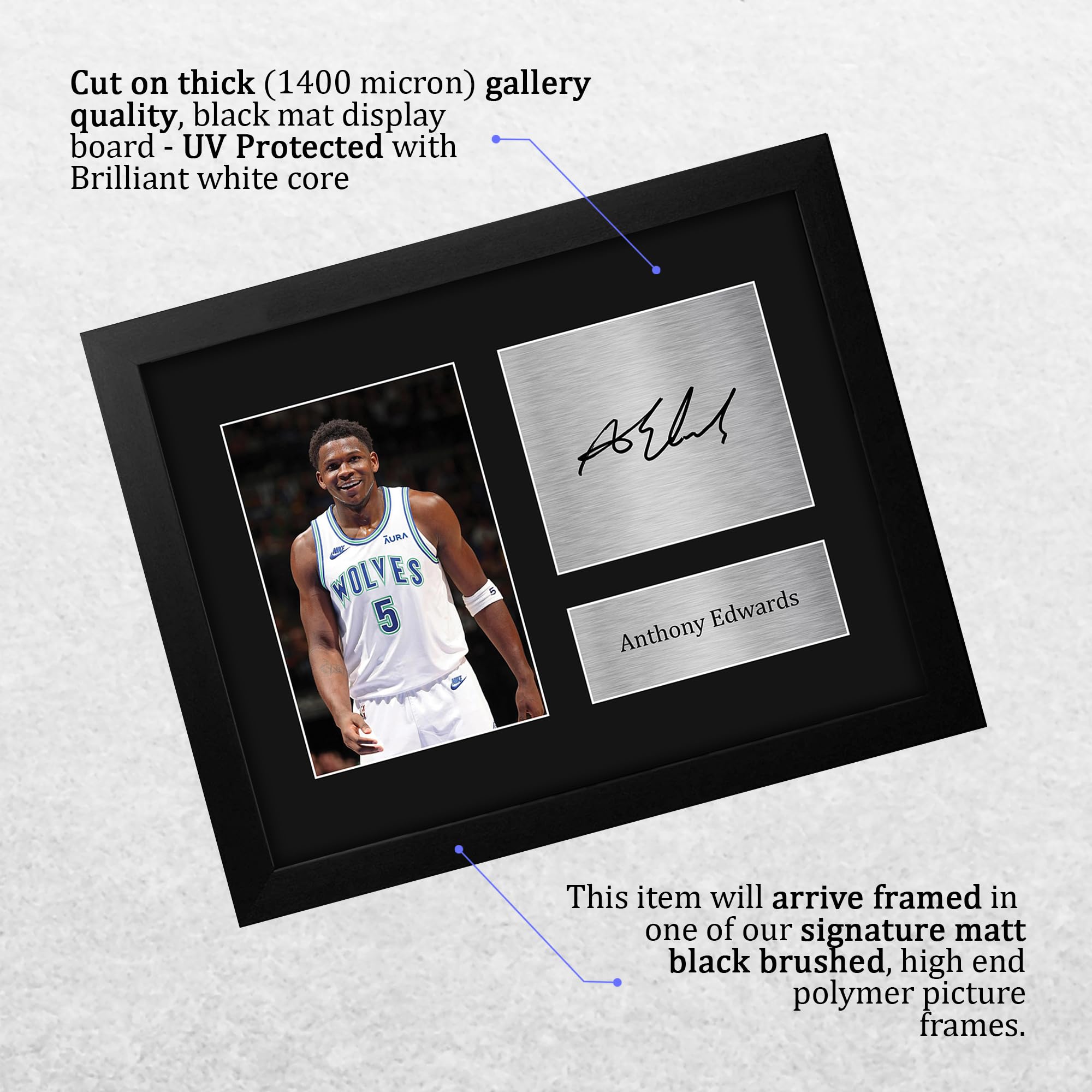 Amazon.com: HWC Trading Anthony Edwards Framed Gifts Printed