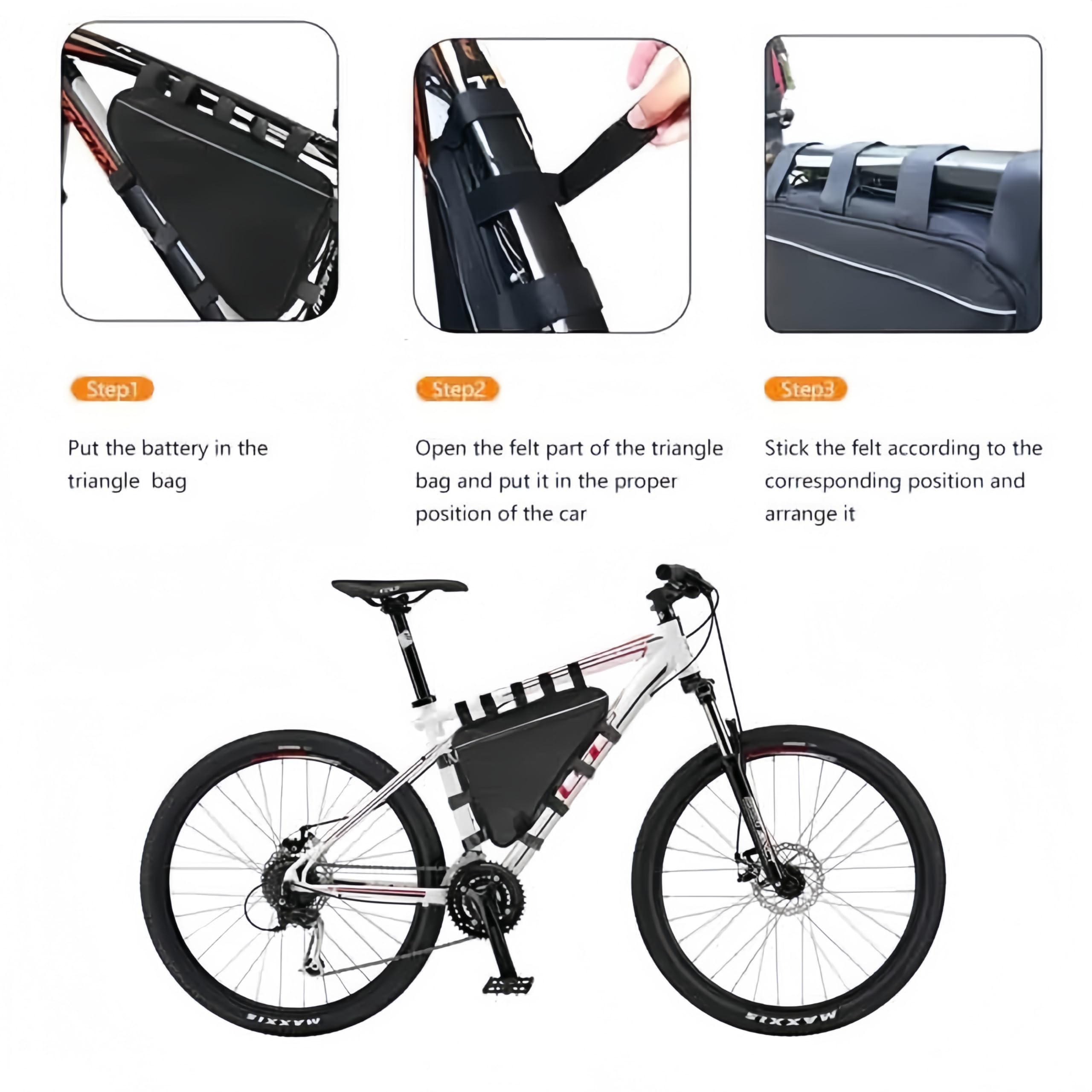 48V 20AH/36AH Puissant Triangle Lithium Ebike Batterie, 50A BMS, pour Max 48V 2000W Moteur, Comprend 5A Chargeur XT60 Connecteur (48V 20AH)