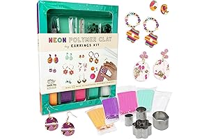 DOODLE HOG Polymer Clay Earring Making Kit for Beginners