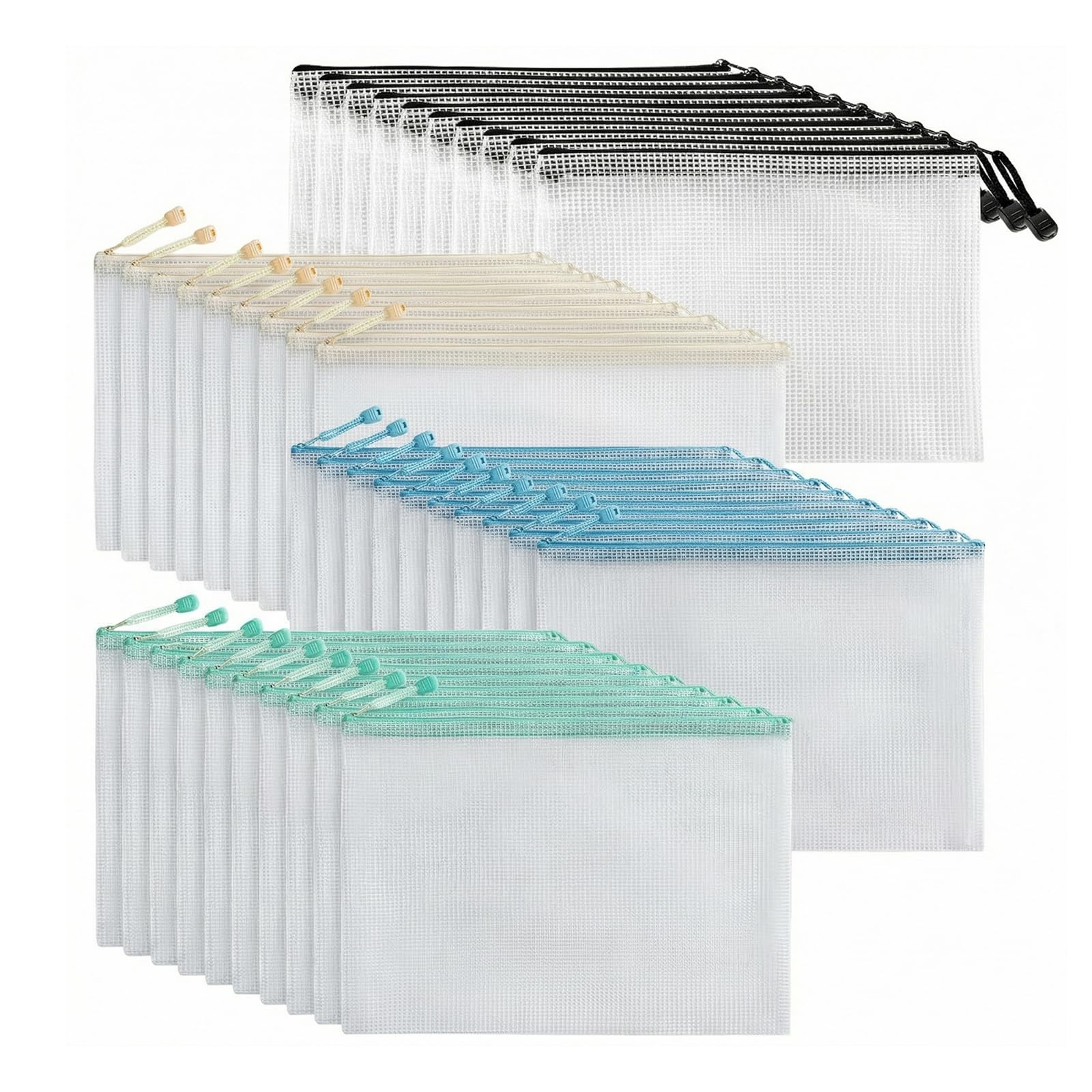 Porte-documents A5 étanche à fermeture éclair pour protéger fichiers et devoirs - 8