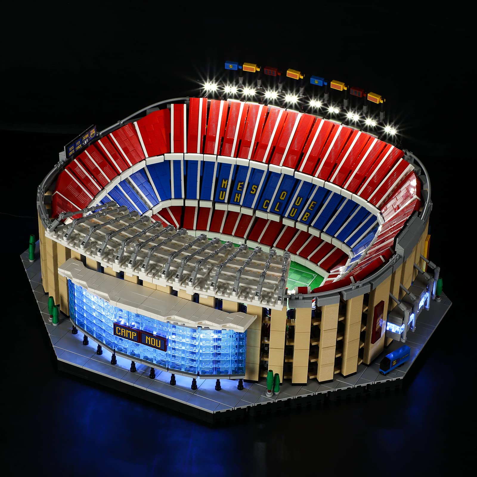 BRIKSMAXLed Lighting Kit for Creator Camp NOU - FC Barcelona - Compatible with Lego 10284 Building Blocks Model- Not Include The Lego Set