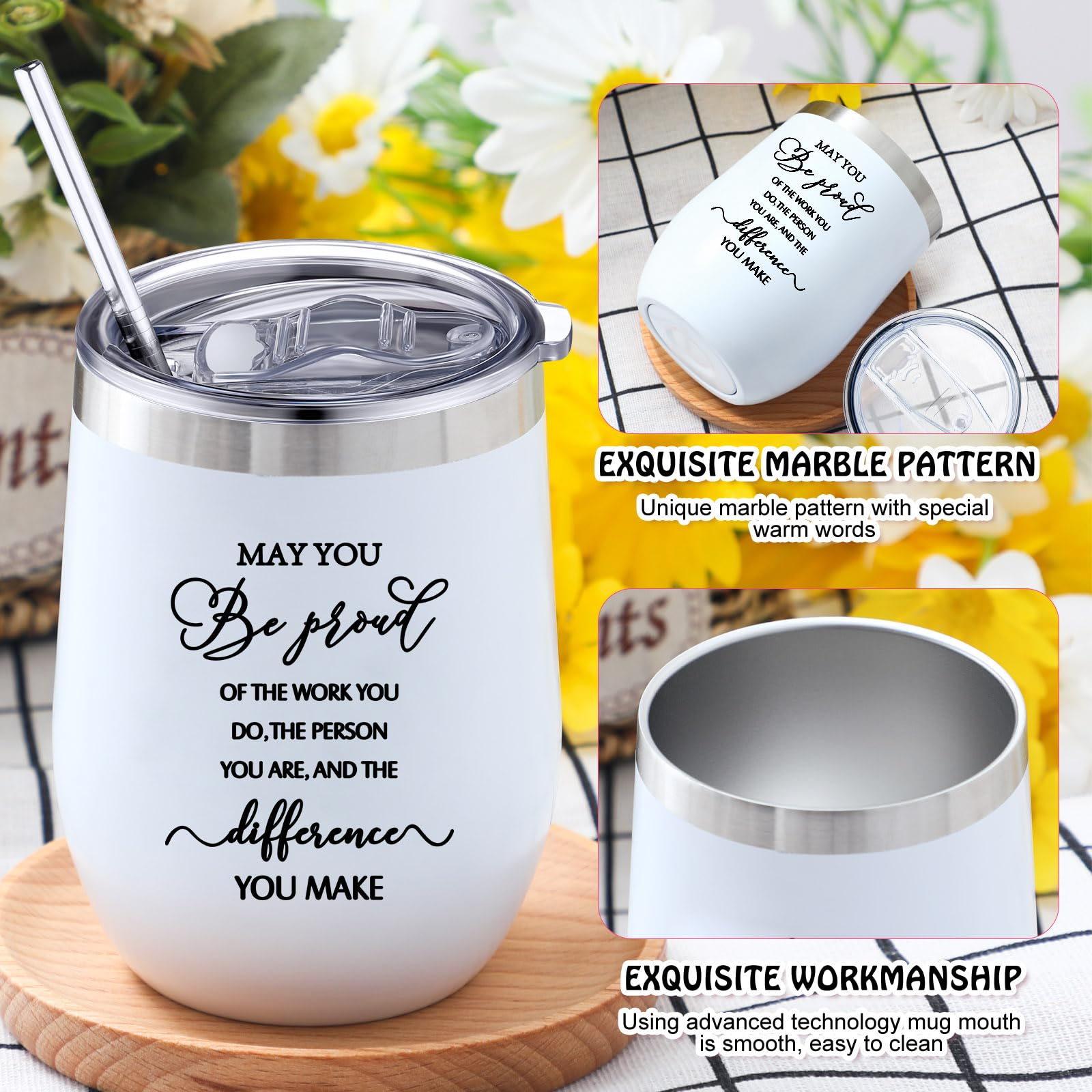 Inspirierende Make-up Tasche Als Dankeschön Geschenk – Baumwoll-Leinen, Wasserdicht Bedruckt