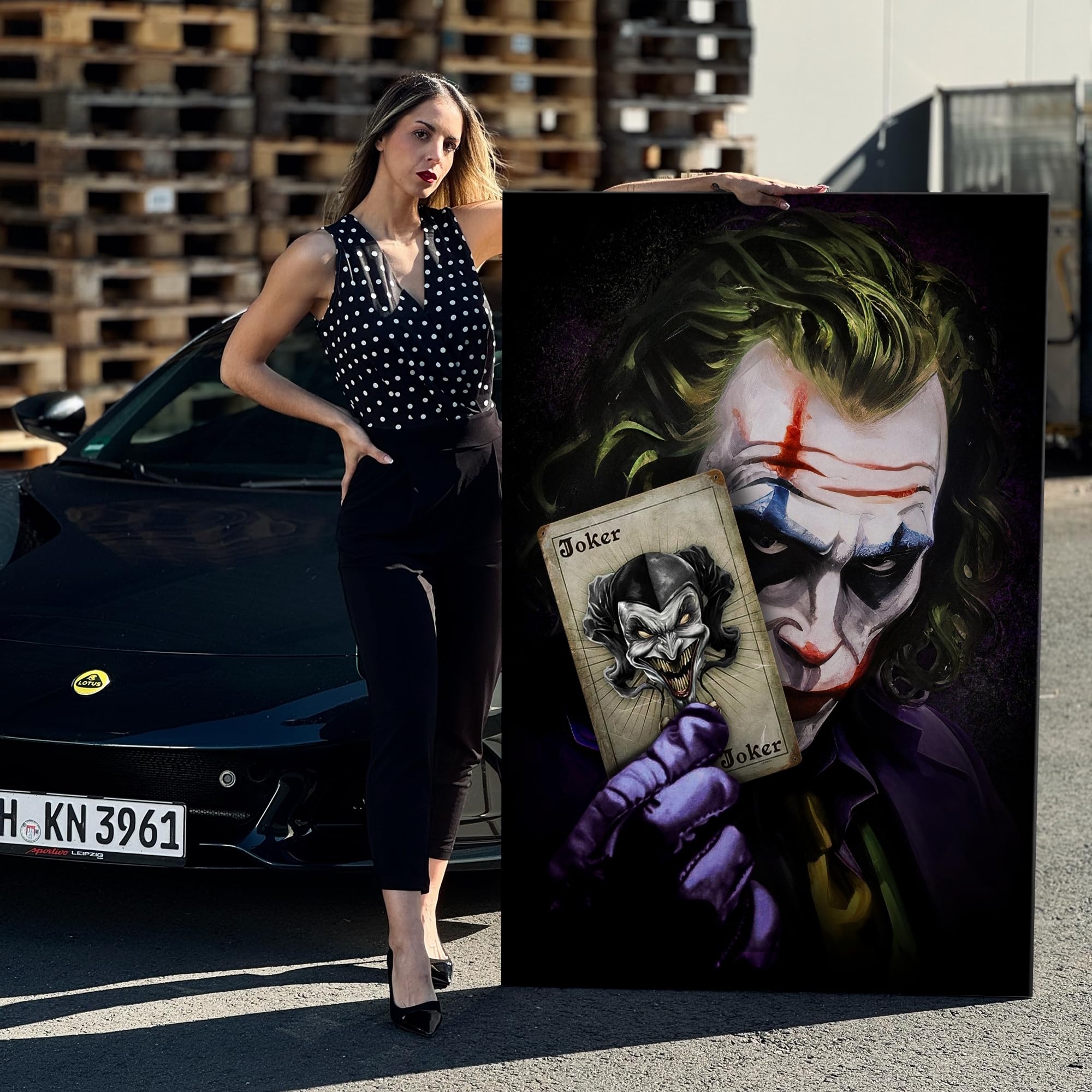 Artmazing | Boxer Graffiti Modern Art Immagine | S-Art | Quadro su tela | Poster da parete moderno | Boxer Street Art | Immagini di design | XXL | Boxer su tela formato verticale