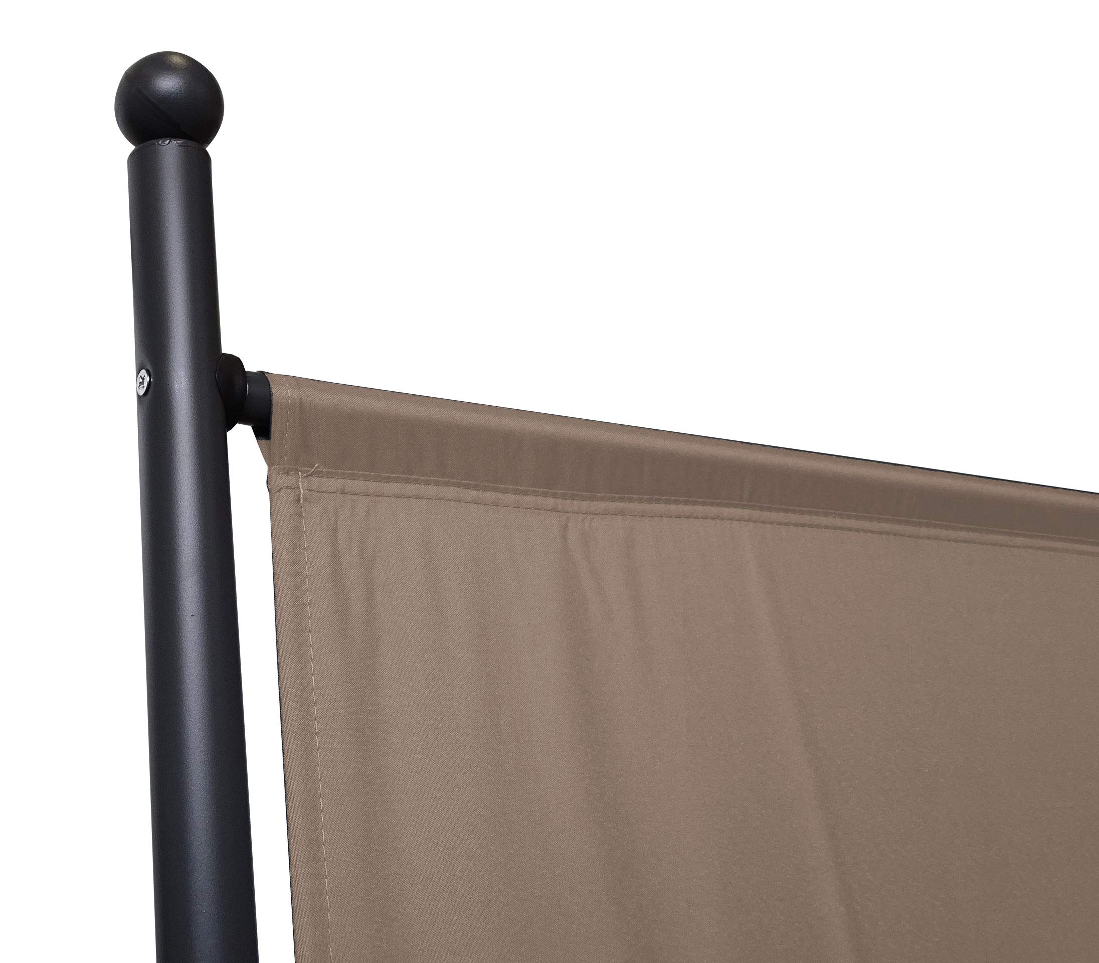 Quick Star Paravent 180 x 178 cm Séparateur de Tissu Jardin Balcon Écran de confidentialité partition Beige