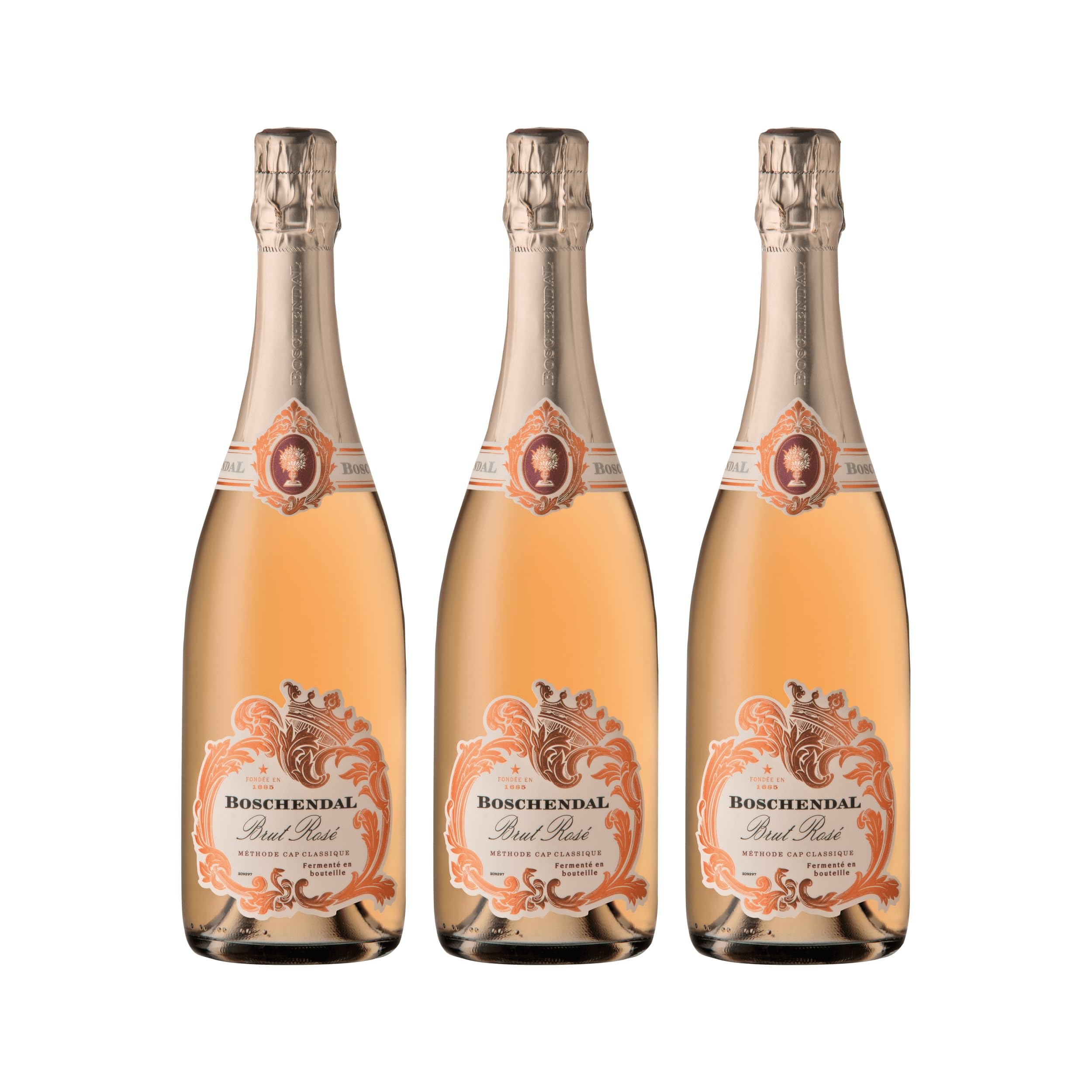 Boschendal GRAND PAVILLION BRUT ROSE Boschendal brut Roséwein Südafrika inkl. FeinWert E-Book (3 x 0.75 l)