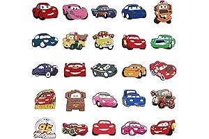 Lightning McQueen Party Supplies: 25-Piece Shoe Charm Decorations