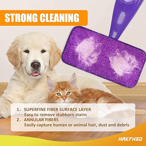 Miniatura 6 de Hakfhsd Paquete de 4 almohadillas reutilizables para trapeador compatibles con Swiffer Wet Jet, repuesto de almohadilla de pulverización para