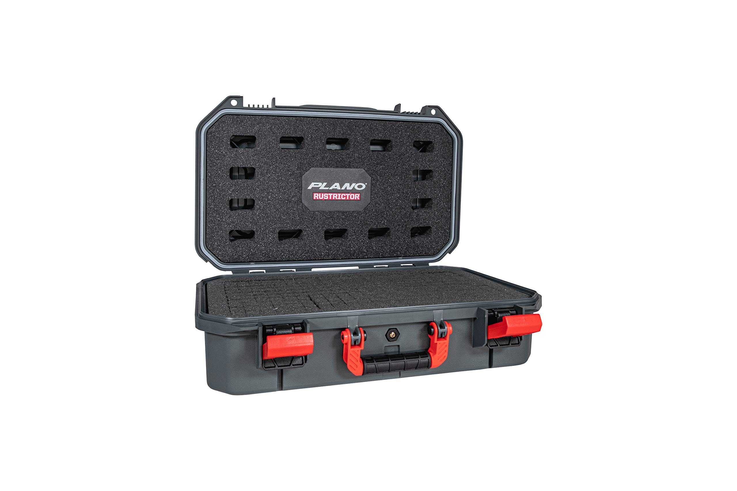 Plano Rustrictor All-Weather XL Pistol Case, Anti-Rust Gun Case , TSA Approved, Holds Up To 4 Guns, Comfortable Molded-In Handle, 360 Degree Damage Protection,Black