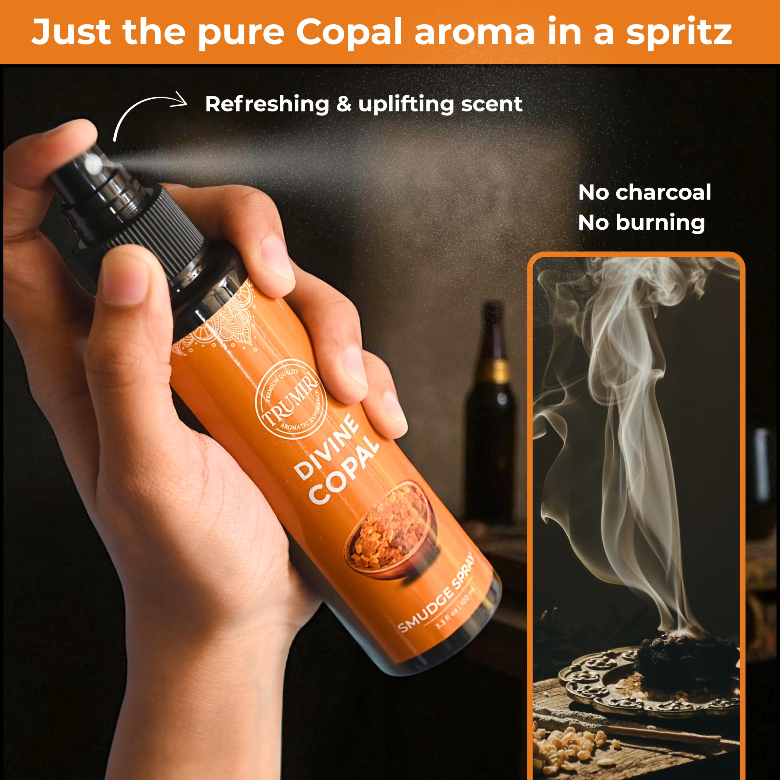 ネガティブ浄化スプレー Amazon.com: Copal Smudge Spray for Negative Energy Cleansing of