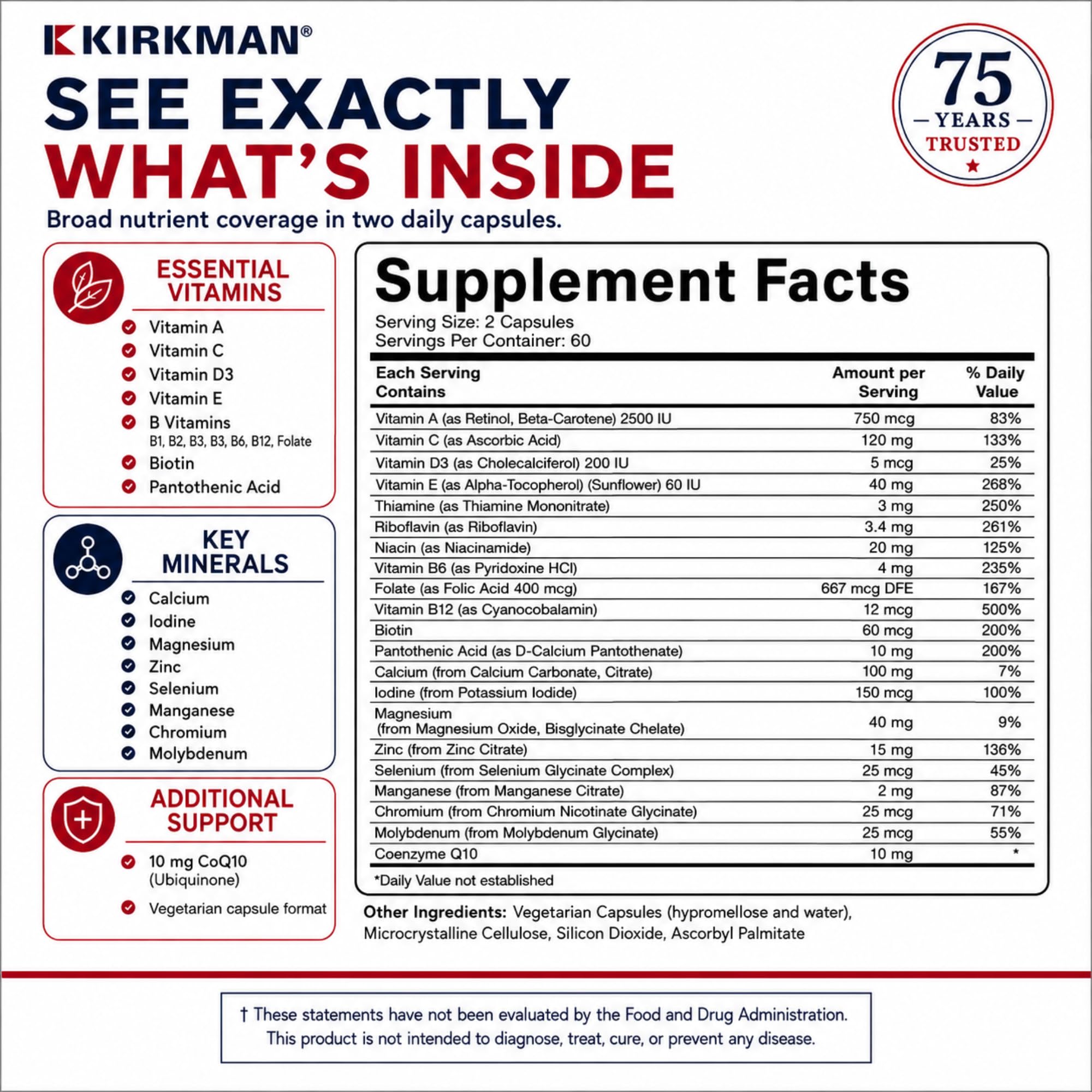 Kirkman Children's Multivitamin & Mineral Supplement, 120 Veg Capsules — Amazon image 5
