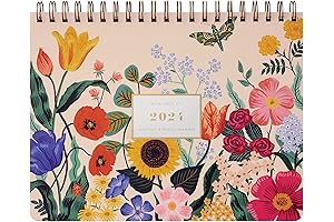 2024 Rifle Paper Co. 12-Month Top Spiral Planner in Blossom