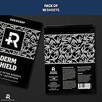 Vista 6 de Recovery Aftercare Derm Shield Tattoo Cover Up Patch - Latex-Free & Waterproof Tattoo Aftercare Bandage - Transparent Matte Film - Promotes Healing