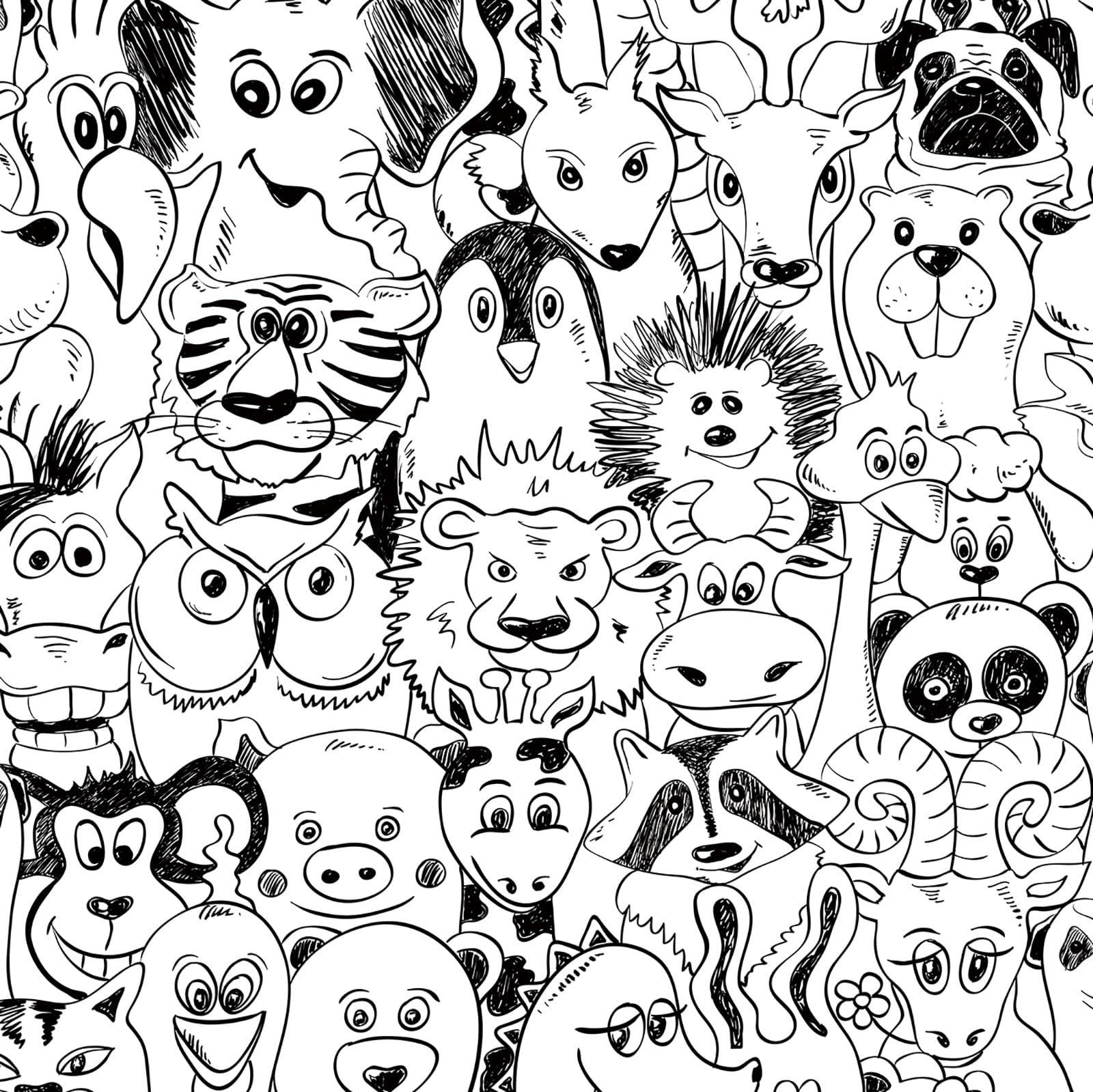 Papier peint animal noir et blanc FunStick pour relooker un meuble DIY