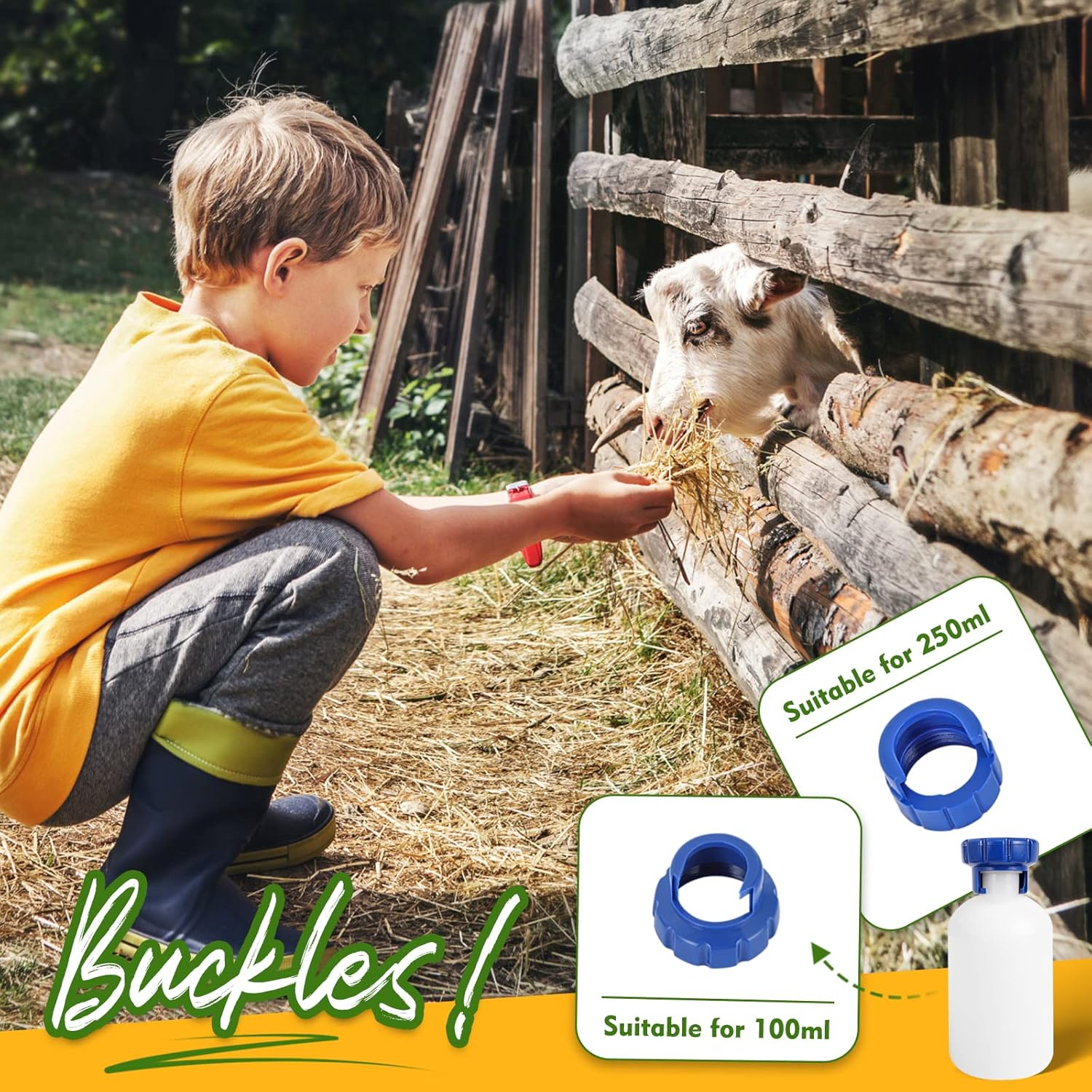 NEWTRY 5ml Livestock Syringe Gun, Adjustable Continuous Syringe for Cattle, Goat, Pig, Cow