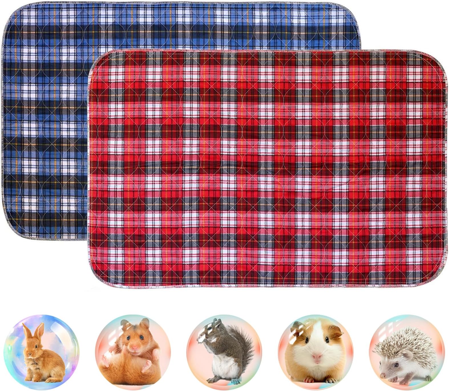 Geegoods Guinea Pig Cage Liners Guinea Pig Bedding Washable &Air Dried Pee Pads for Guinea Pig