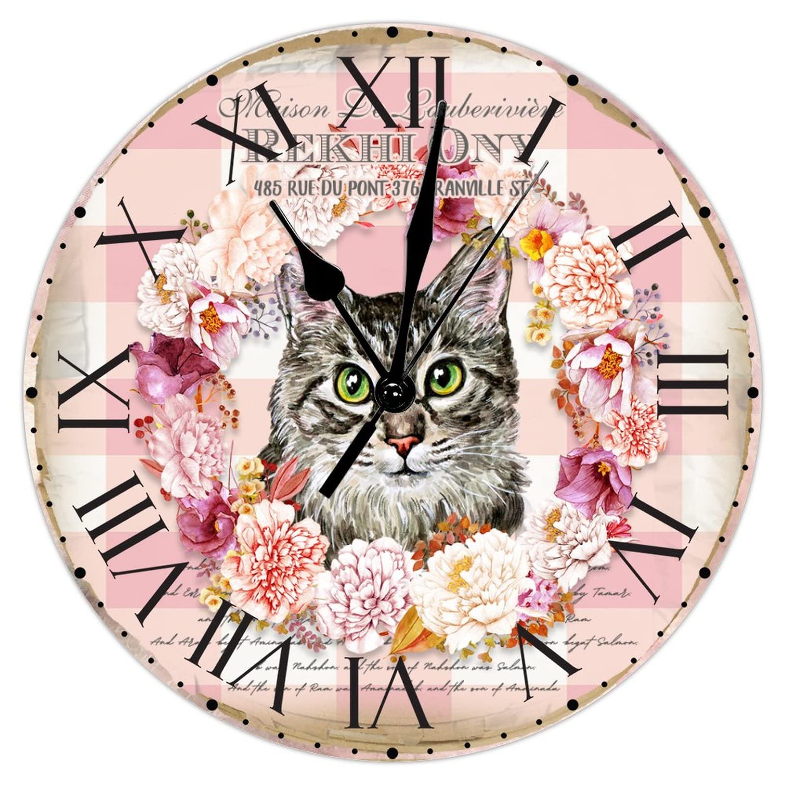 Horloge murale silencieuse sans tic-tac finie la gêne nocturne en PVC