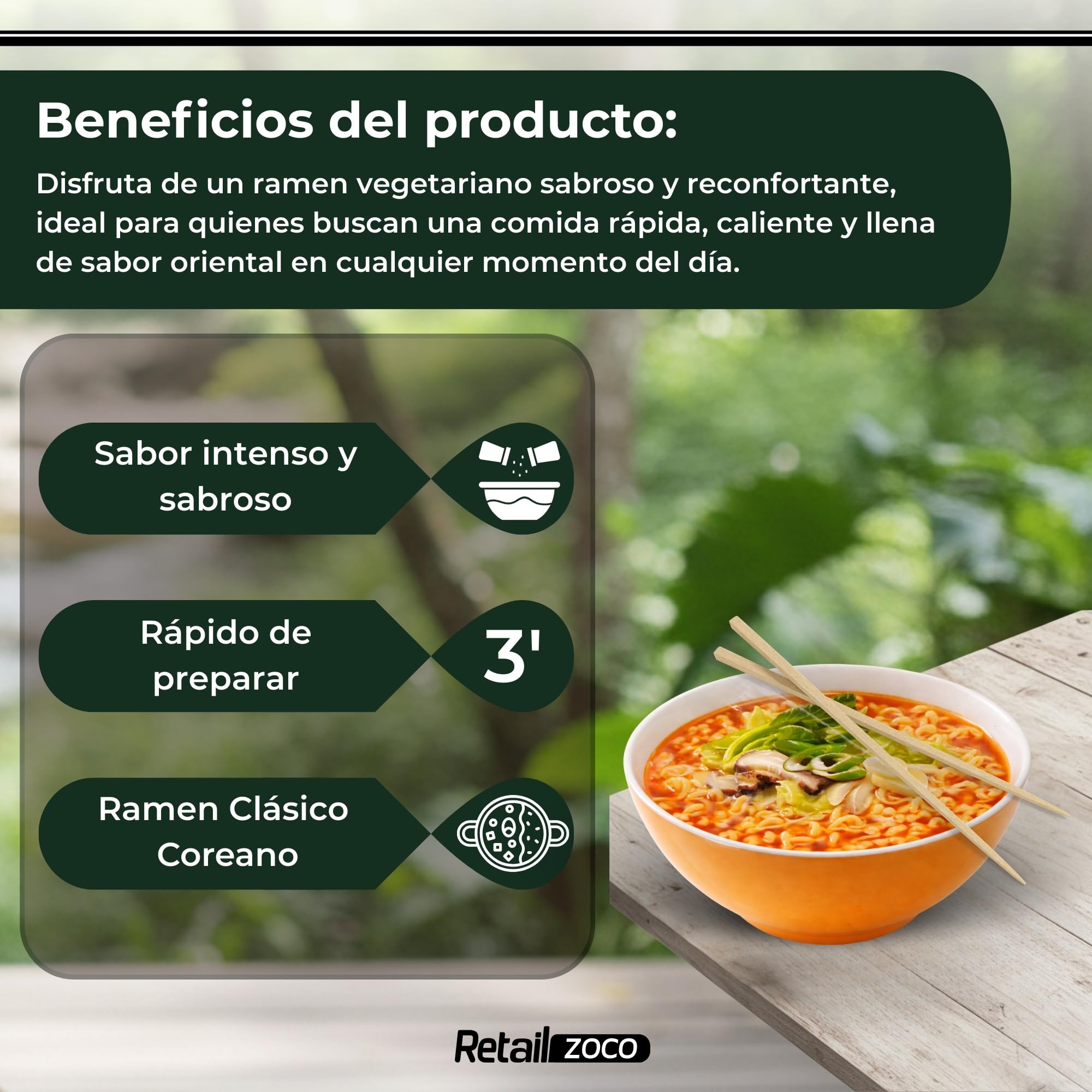 Ramen Verdura Nongshin, Fideos Instantáneos Nong Shim Shin Ramyun, Instant Noodle Ramen Corea, Original Coreano, Agrega agua caliente y cocina por 5 minutos, Contiene 3 unidades de 67 g - imagen 3