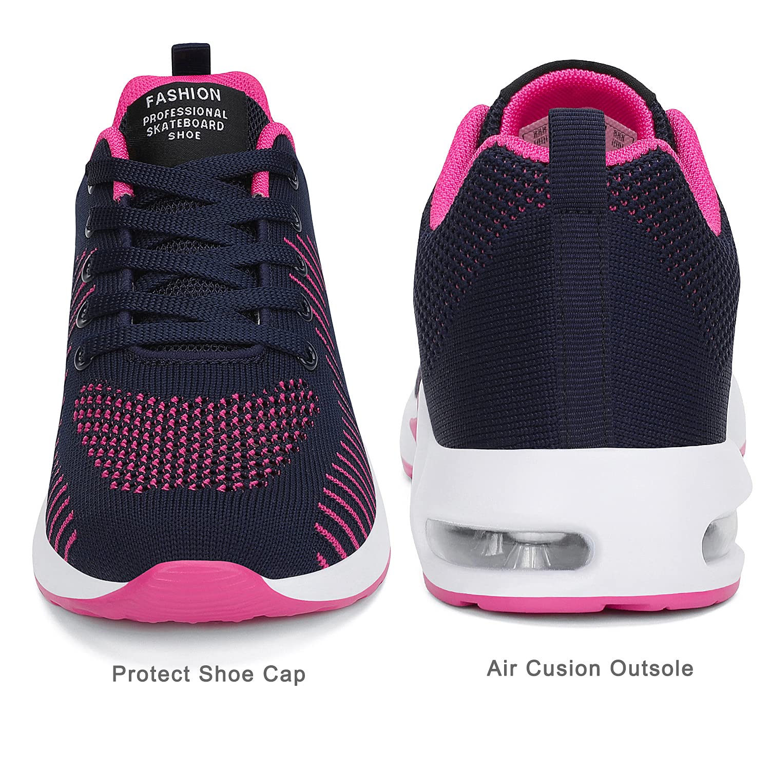 DANNTO Damen Laufschuhe Atmungsaktiv Turnschuhe Schnürer Leichte Stoßfest Mode Sportschuhe Outdoor Athletisch Sneaker für Gym Walking Jogging Laufen Basketball Frühling Sommer