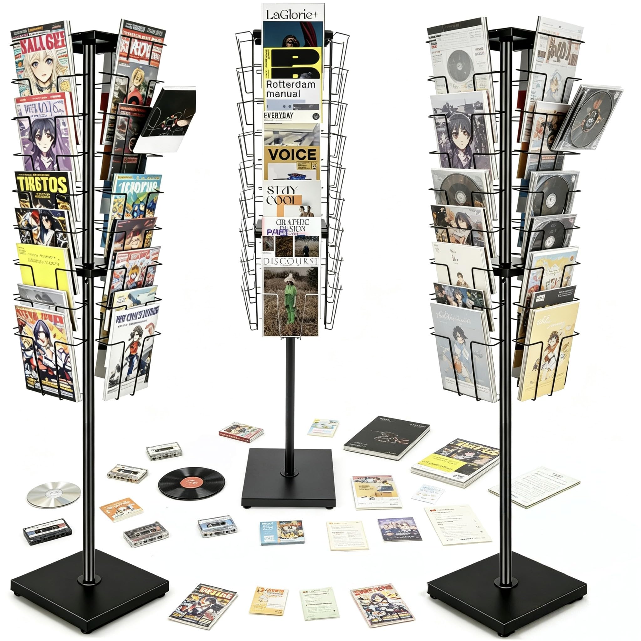 フクれいみシェルフ Amazon.com: Rotating Book Rack