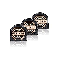 Vista 15 de Spec Ops Tools Cinta métrica de 16 pies, cinta de doble cara de 1 pulgada, estuche compuesto de grado militar, 3% donado a veteranos