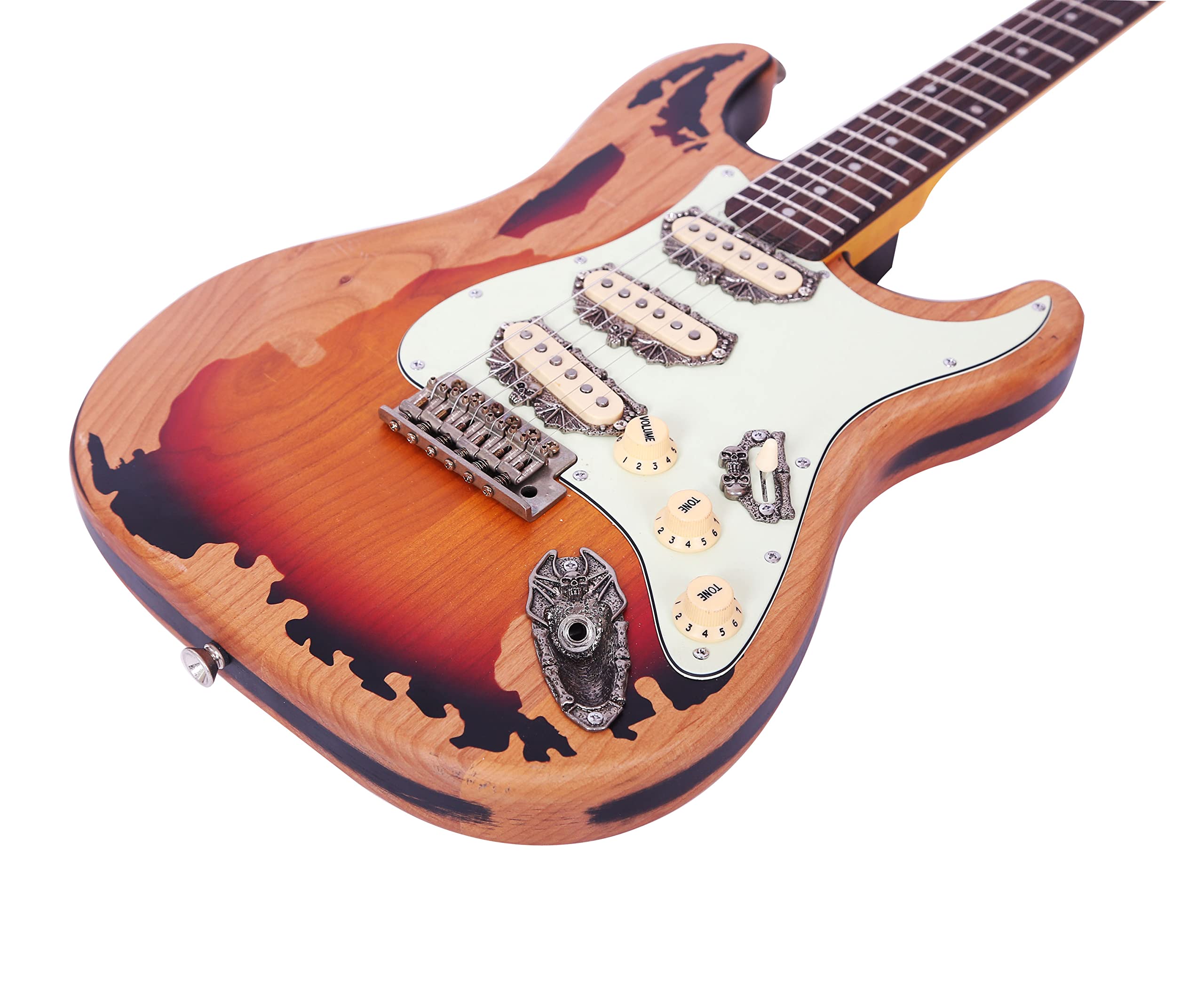 Amazon.com: Guyker Full Size Electric Guitar 6 String Solid Body F
