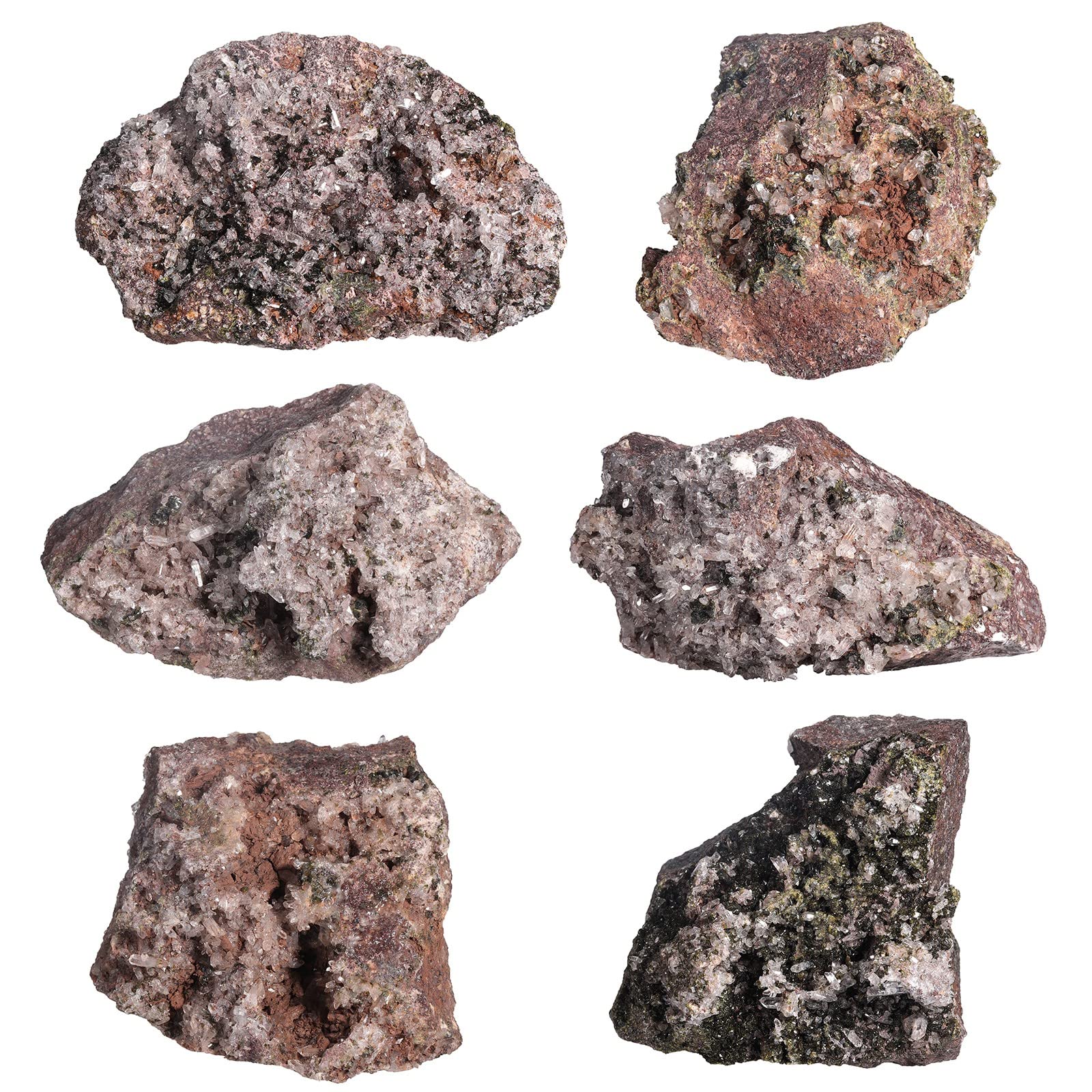 Nupuyai Epidot Stein Kristall Druse Edelstein Cluster Geode Rohstein Deko