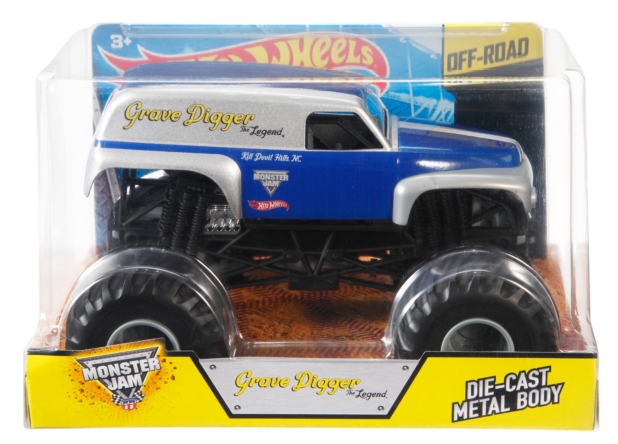 Amazon.com: Hot Wheels Monster Jam Grave Digger Vehicle (1:24