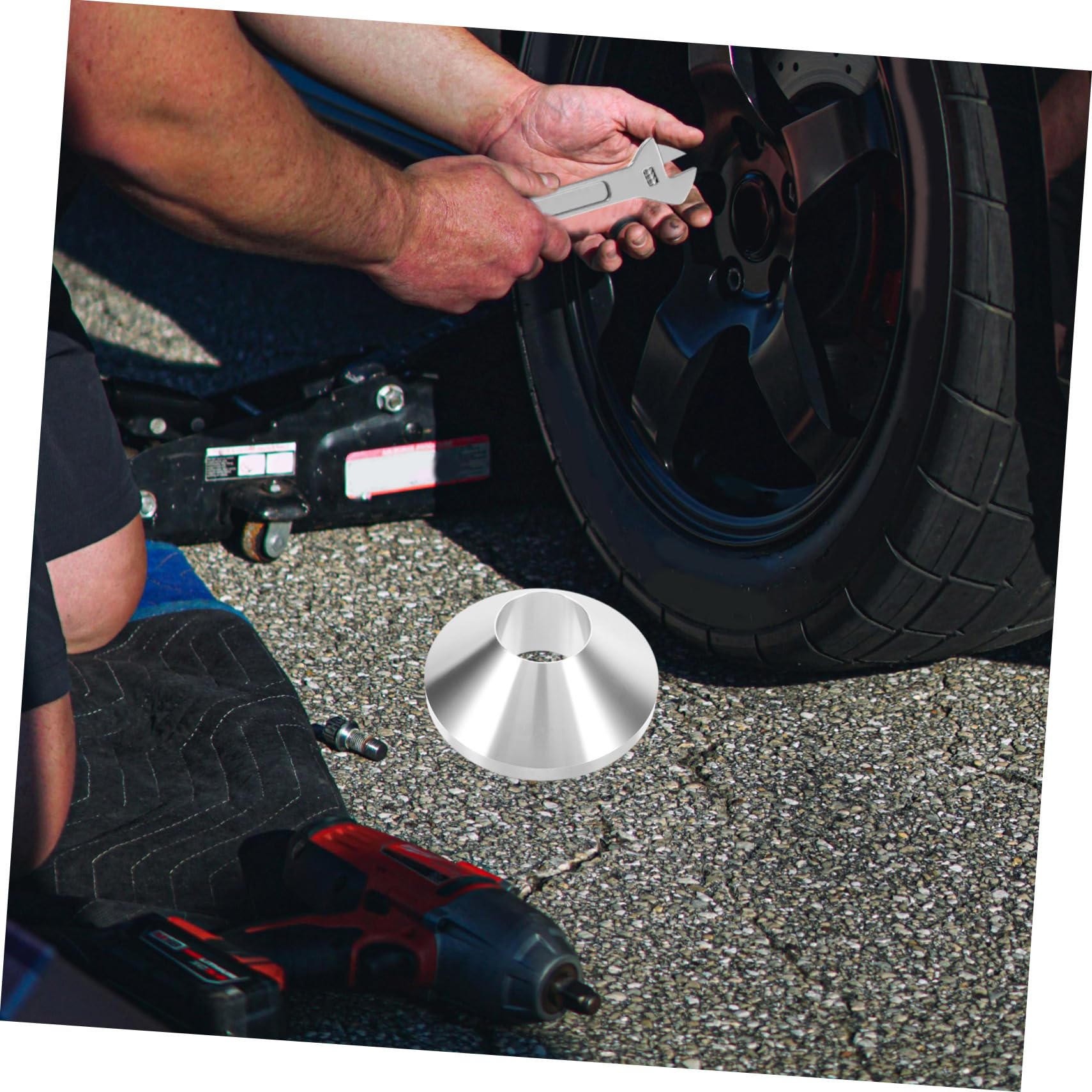 Zerodeko Démonte-pneus Manuel 4,4 Pouces, Cône De Centrage En Alliage D'aluminium, Outil De Montage Pour Camions, Changement De Pneus, Accessoire Professionnel Polyvalent