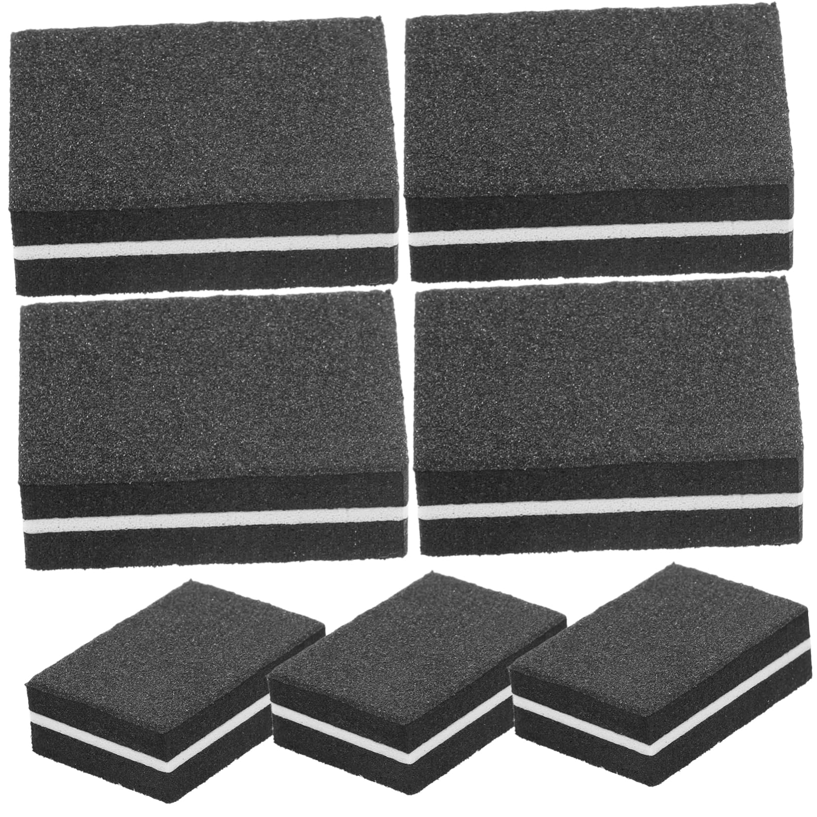 Healeved Set Di Lime Per Unghie Punte Per Lime Per Unghie a Grana Grossa Blocco Lucidante Con Punta Aguzza Per Uso Domestico e in Salone Pezzi