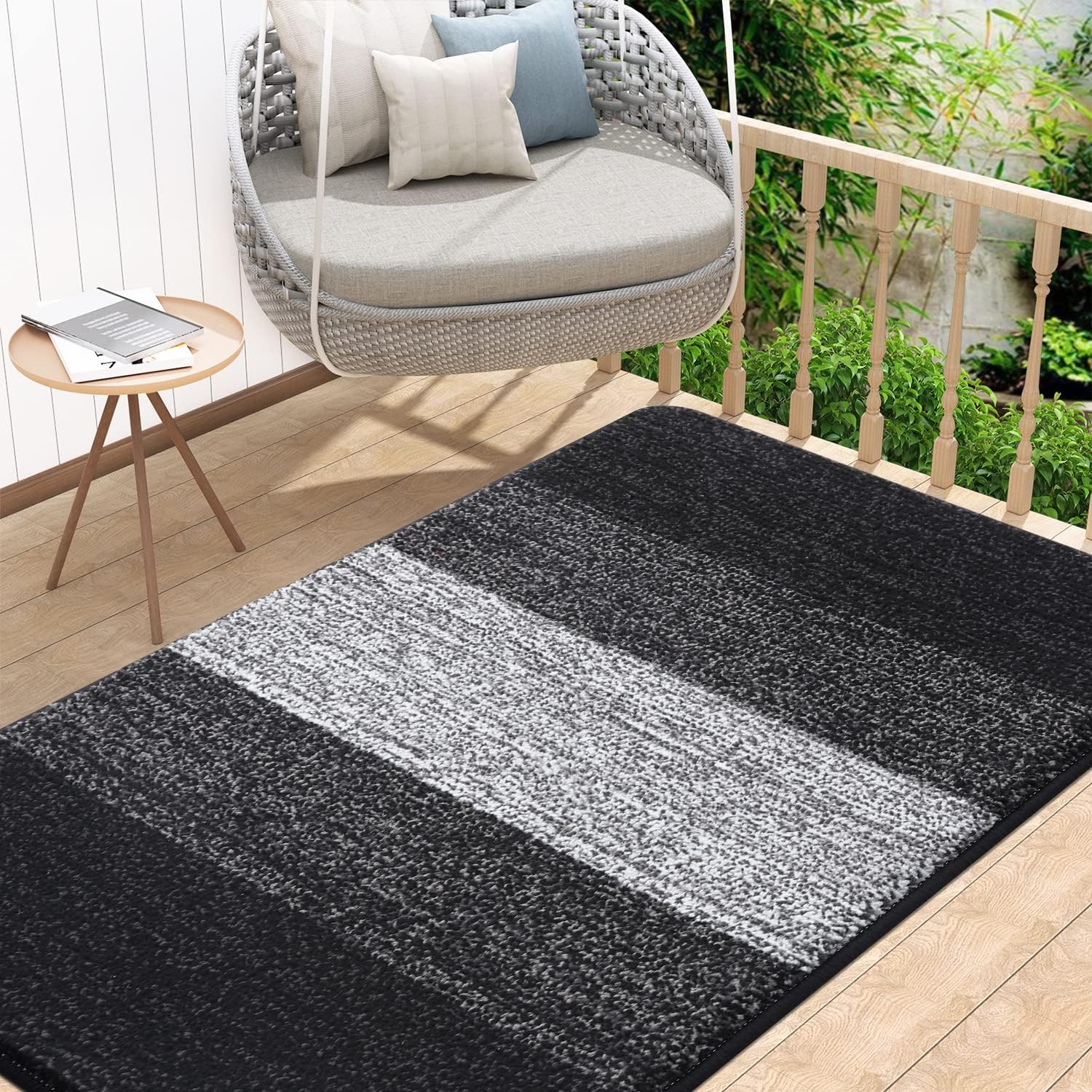 Homaxy Door Mats Indoor, Machine Washable Soft Doormats, Dirt Trapper Super Absorbent Entrance Rug