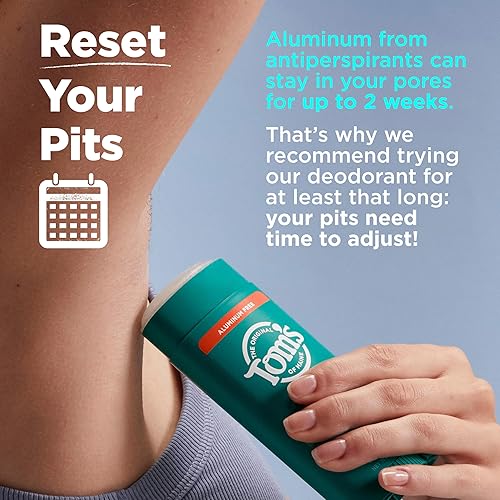Miniatura 5 de Tom's of Maine Desodorante natural de sándalo y vainilla para hombres y mujeres, sin aluminio, 3.25 onzas, paquete de 2